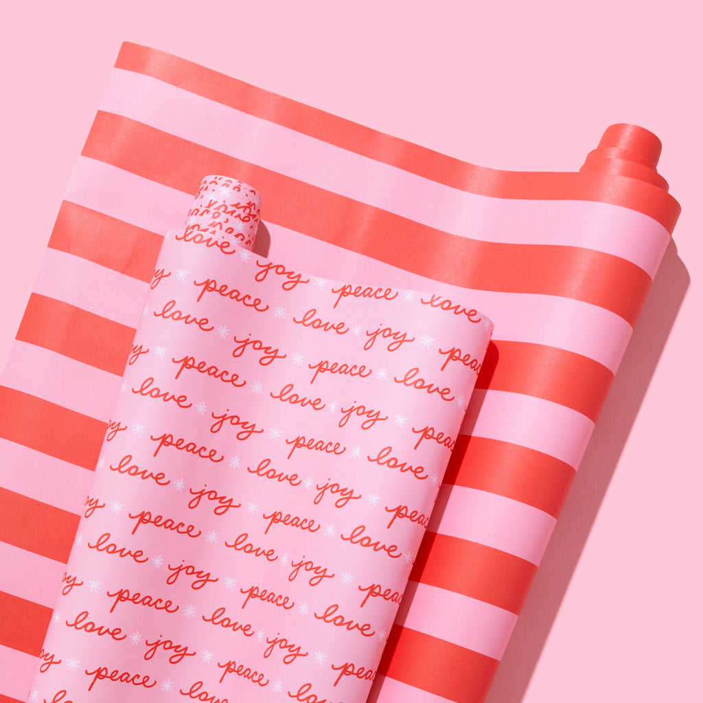 Pink & Red Wrapping Paper Rolls Bundle