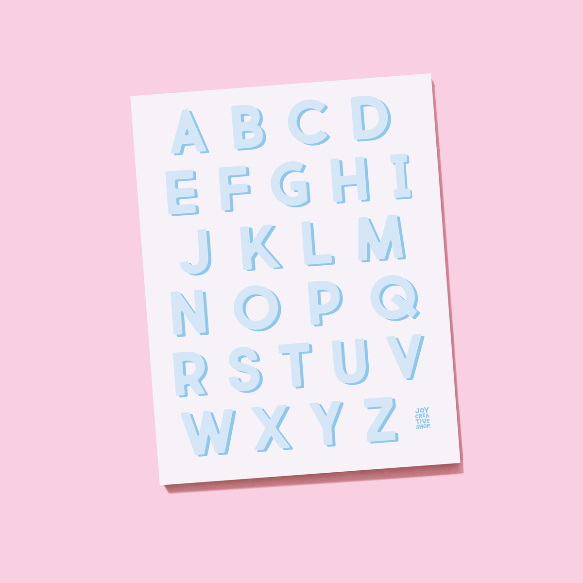 JCS x RR Vinyl Alphabet Stickers - A thru Z