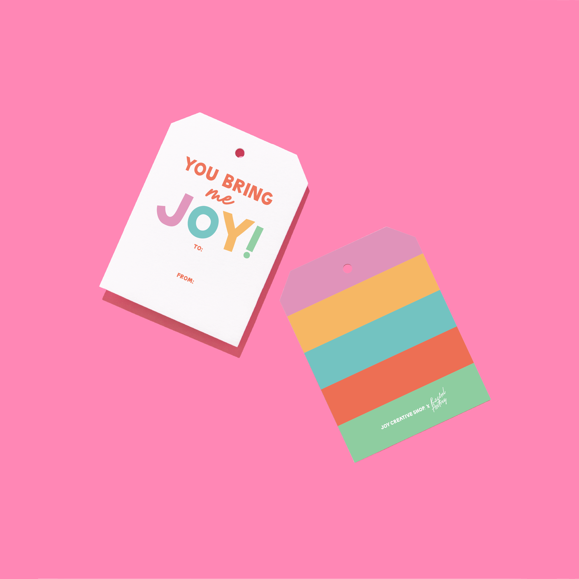 JCS x Rachel Awtrey You Bring Me Joy Gift Tags
