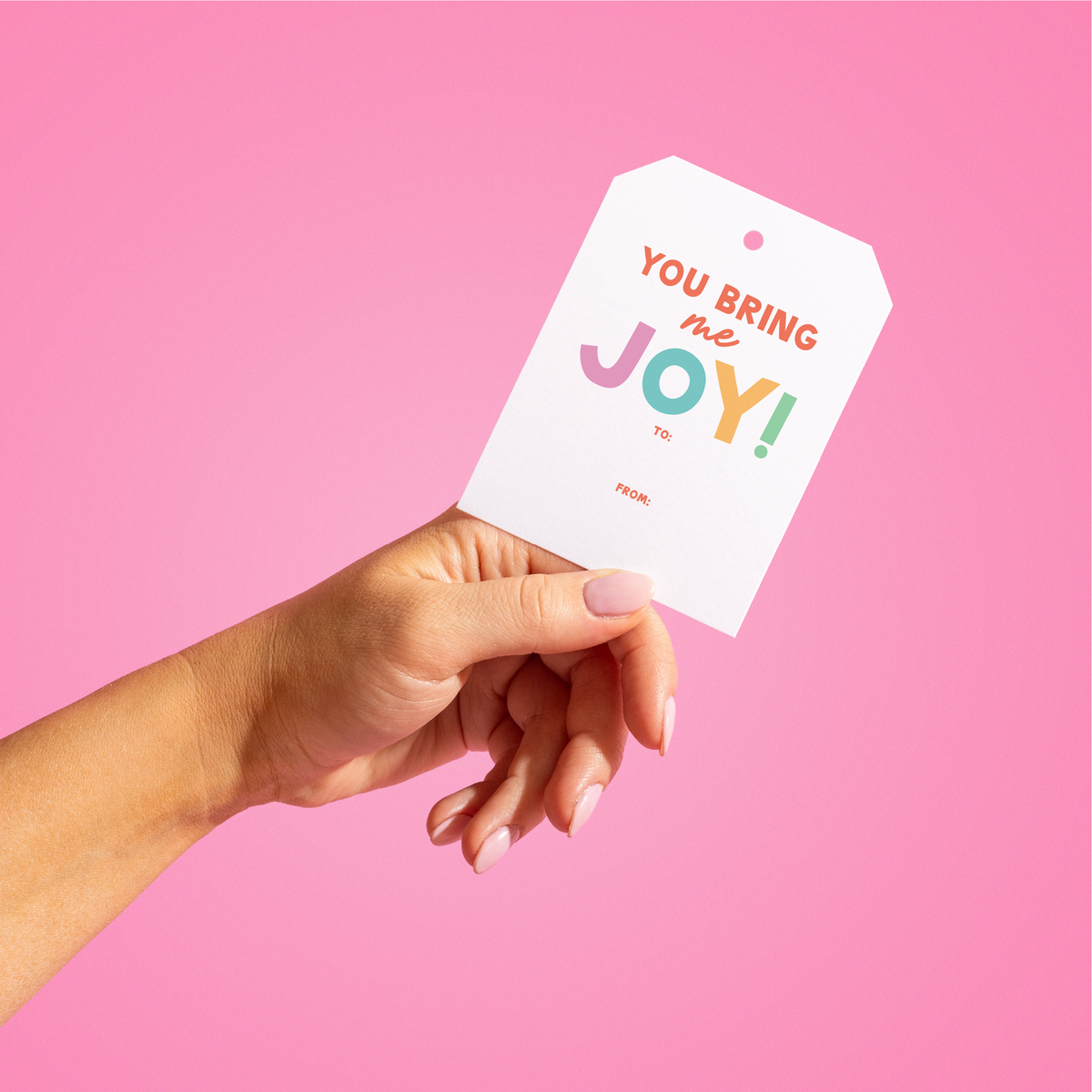 JCS x Rachel Awtrey You Bring Me Joy Gift Tags