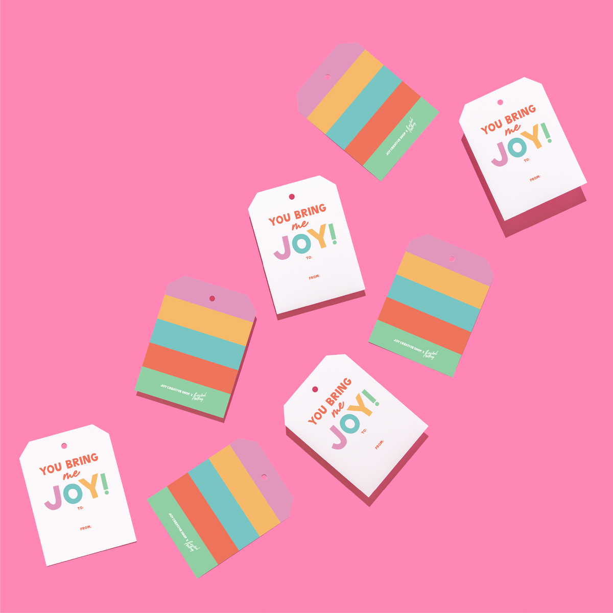 JCS x Rachel Awtrey You Bring Me Joy Gift Tags