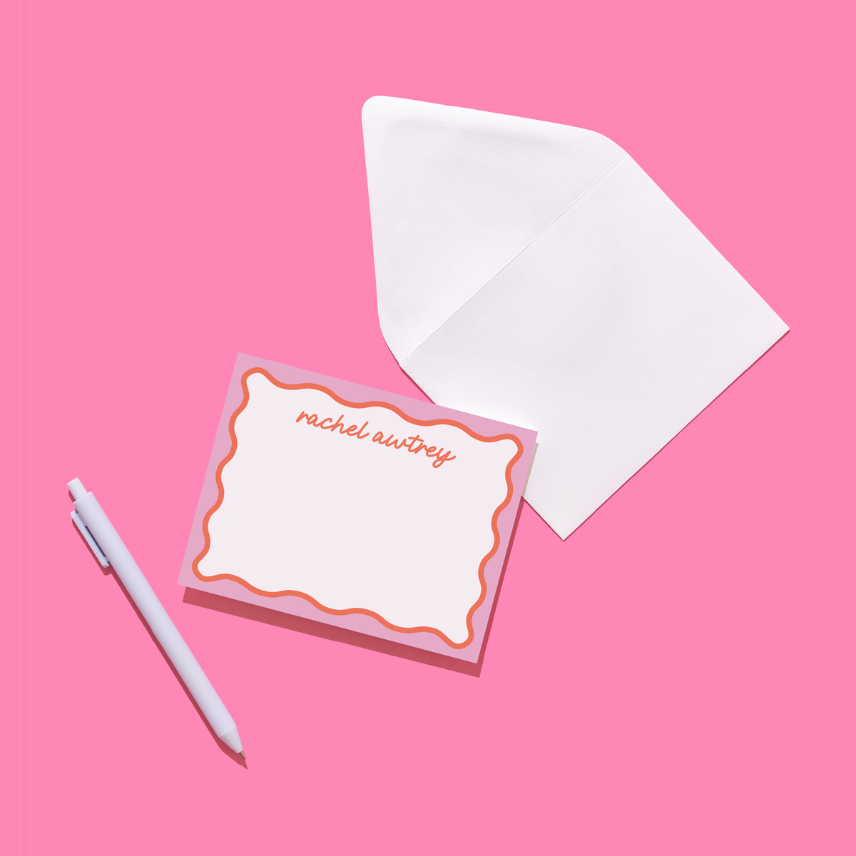 Rachel Awtrey Collection Wavy Notecard and Notepad Bundle