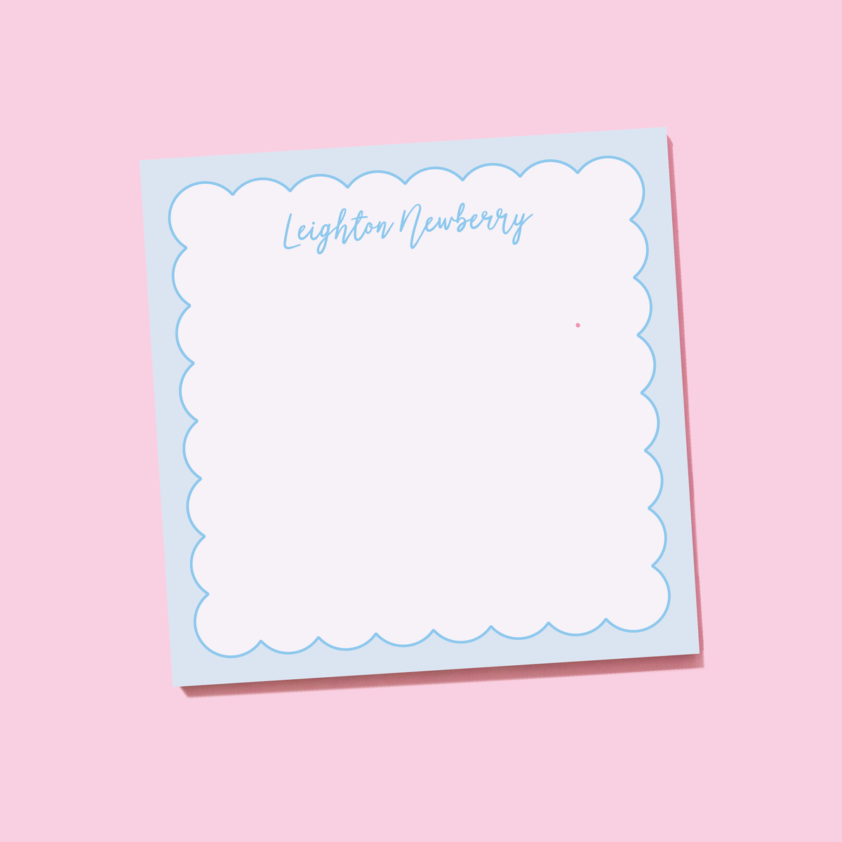 JCS x RR Personalized Scallop Script Notepad