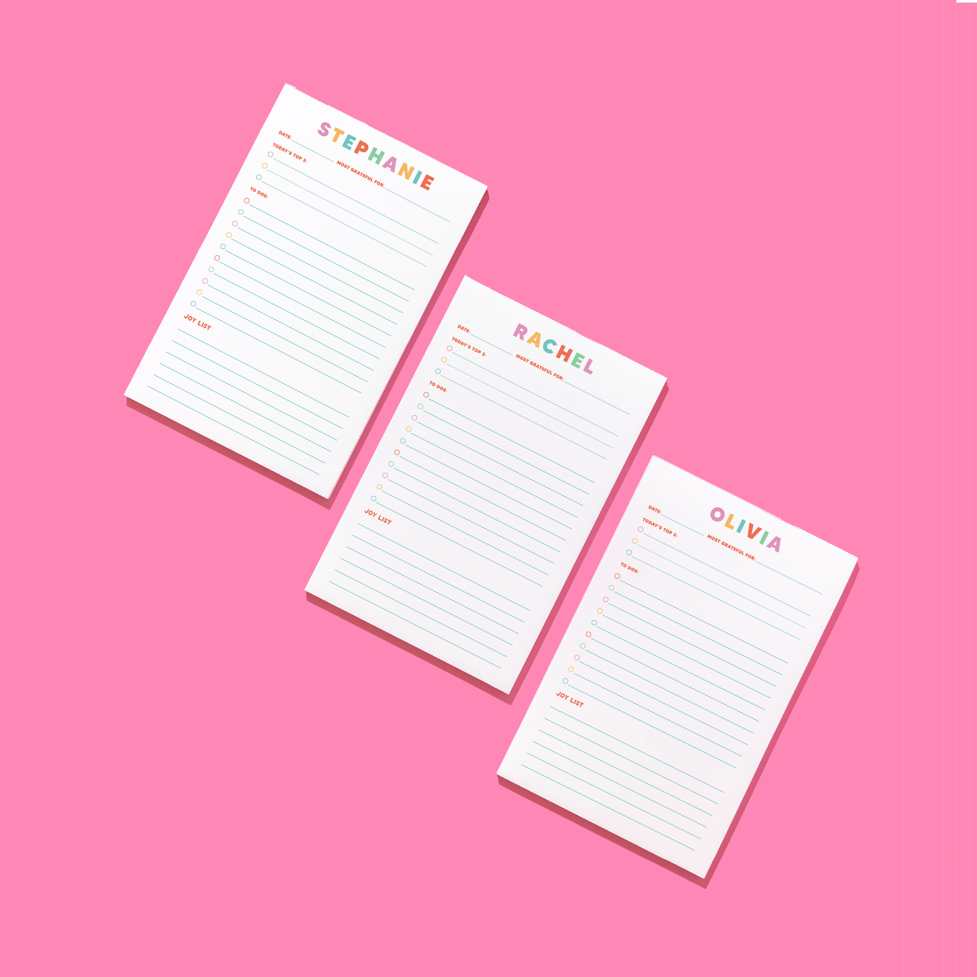 JCS x Rachel Awtrey Personalized Task Notepad