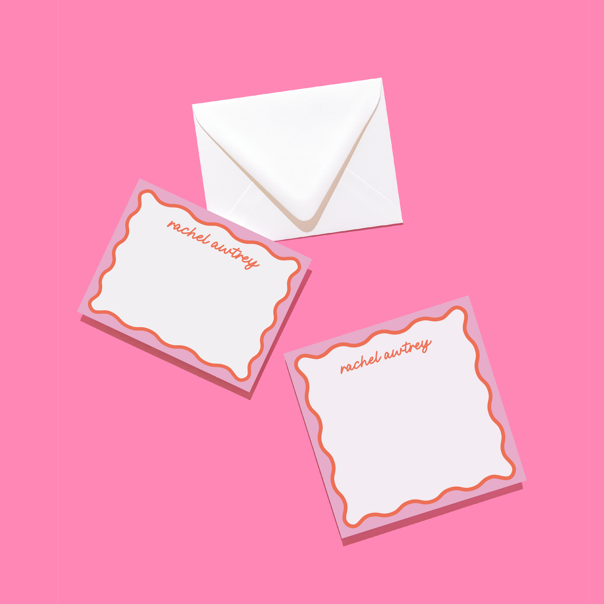 Rachel Awtrey Collection Wavy Notecard and Notepad Bundle