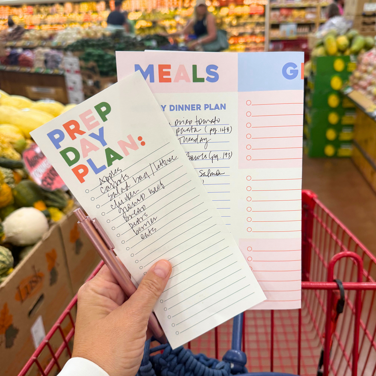 JCS x Jenn Eats Goood Prep Day Plan Tall & Skinny Notepad