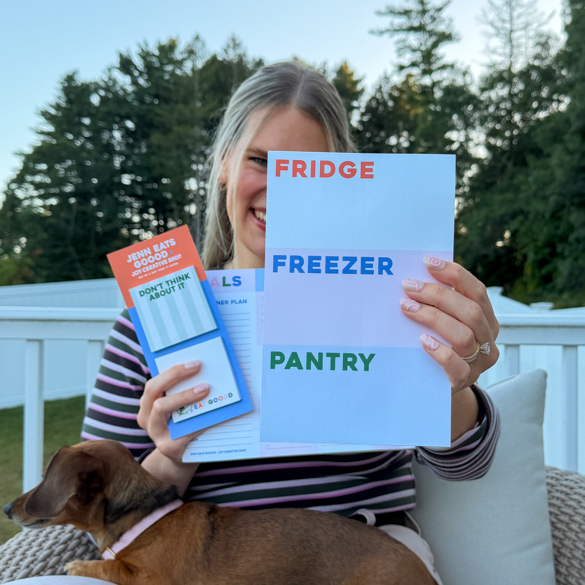 Joy Creative Shop x Jenn Eats Goood Fridge, Freezer & Pantry Notepad
