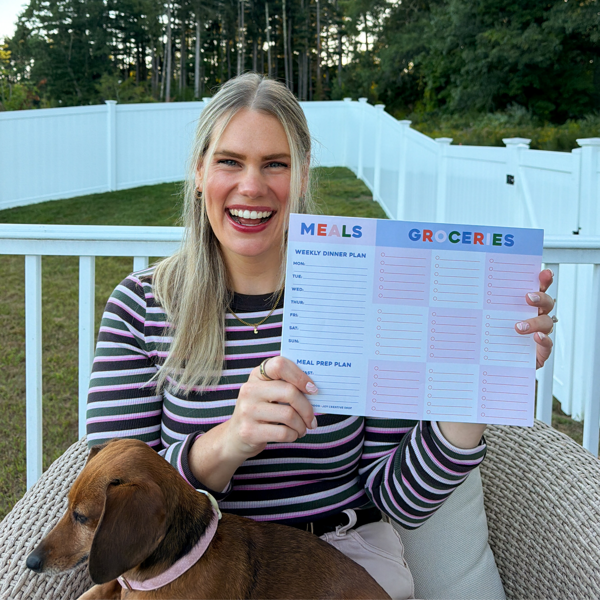 JCS x Jenn Eats Goood Weekly Meal Planner Notepad
