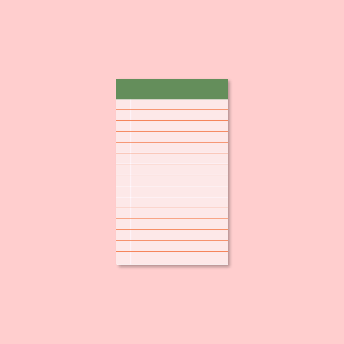 JCS x Jenn Eats Goood Pink Stripe Mini Notepad