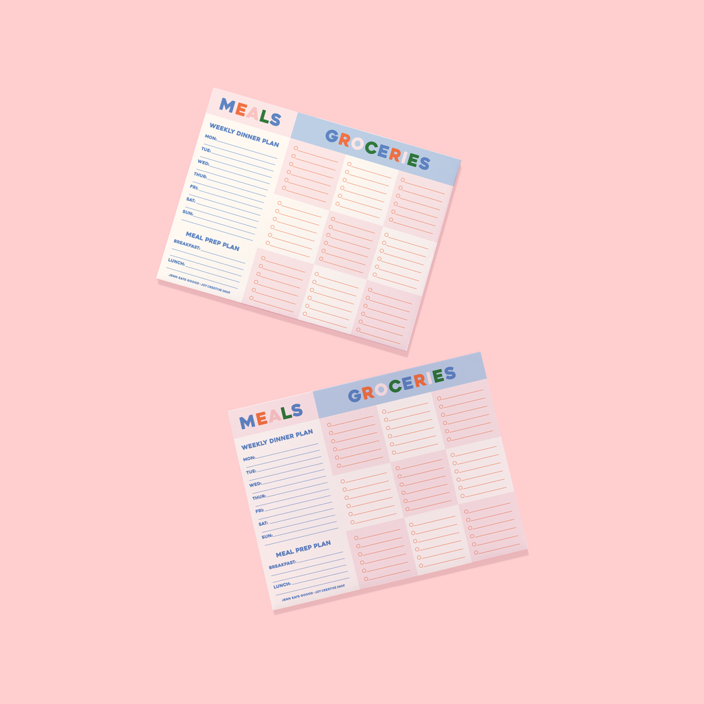 JCS x Jenn Eats Goood Weekly Meal Planner Notepad