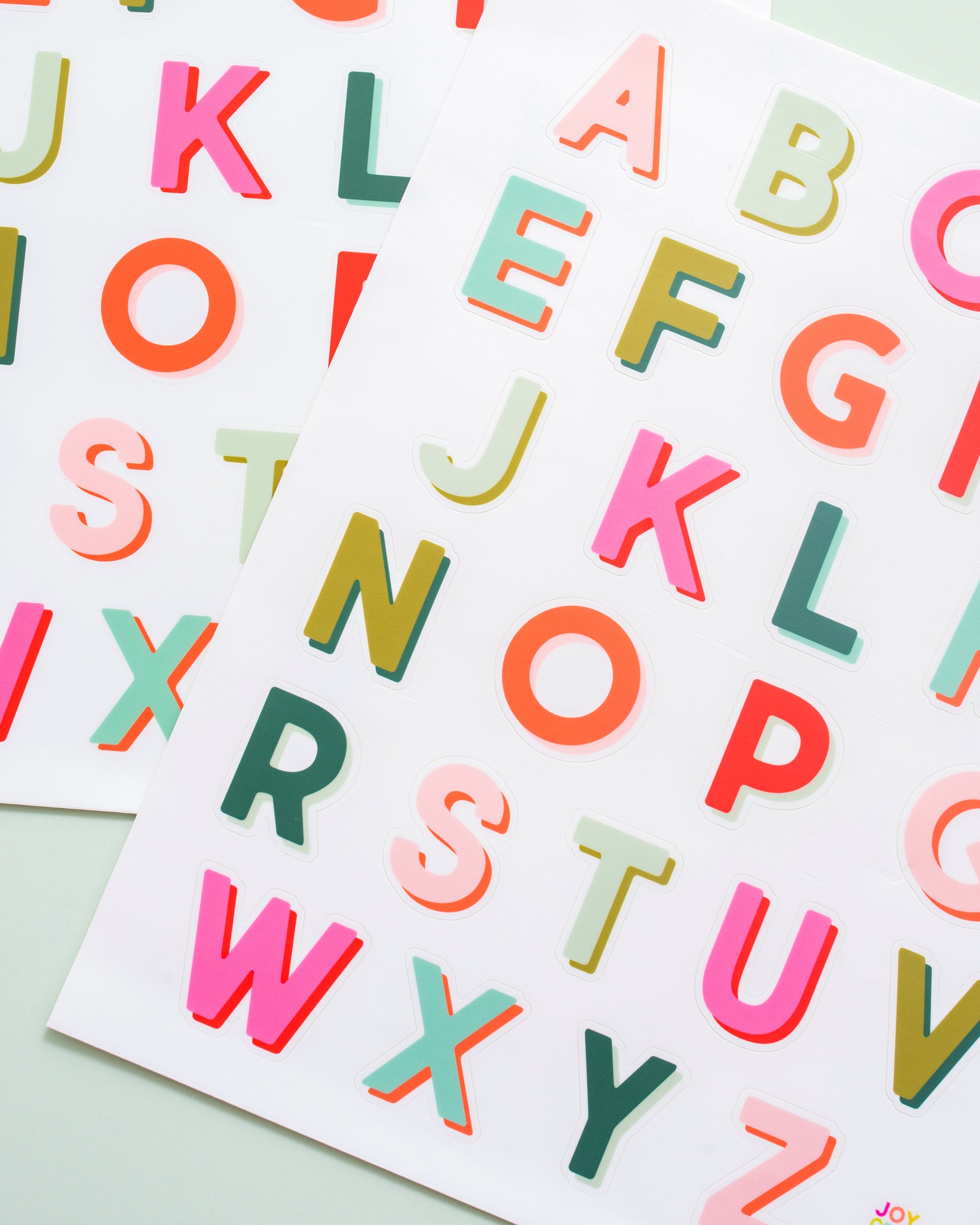 Holiday Vinyl Alphabet Stickers - A thru Z
