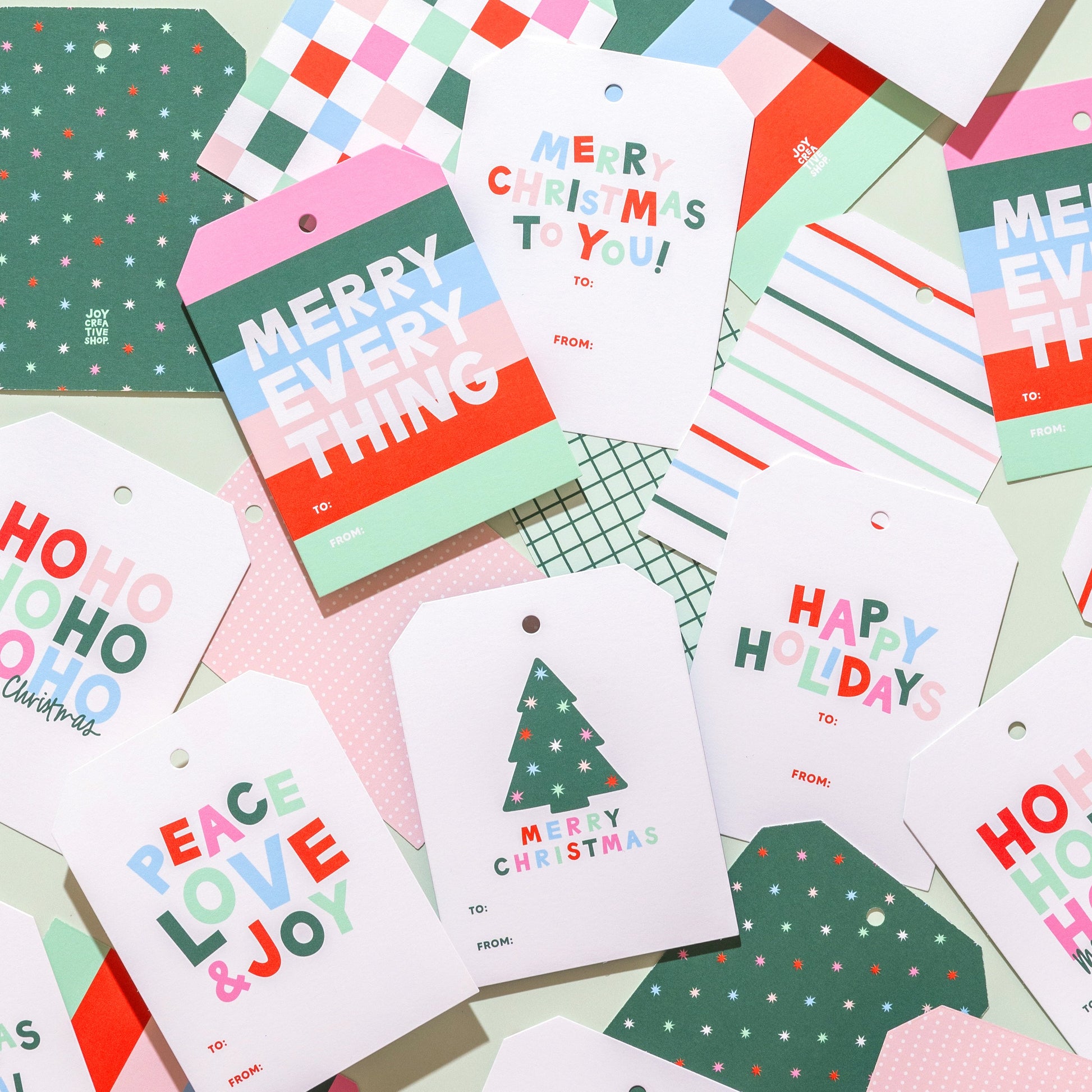 Holiday Bag of Tags & Sticker Sheet Bundle