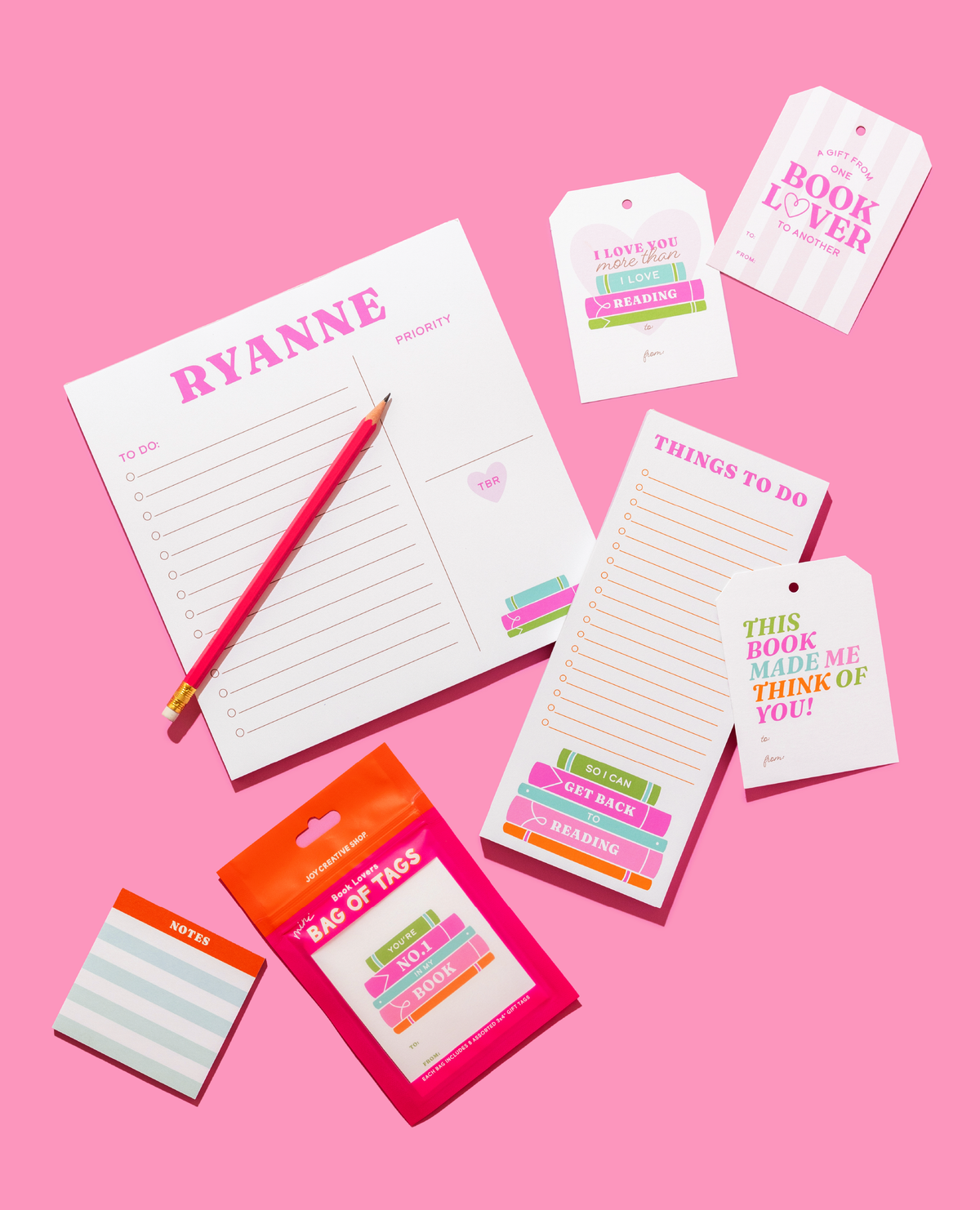 Book Lovers Personalized Notepad