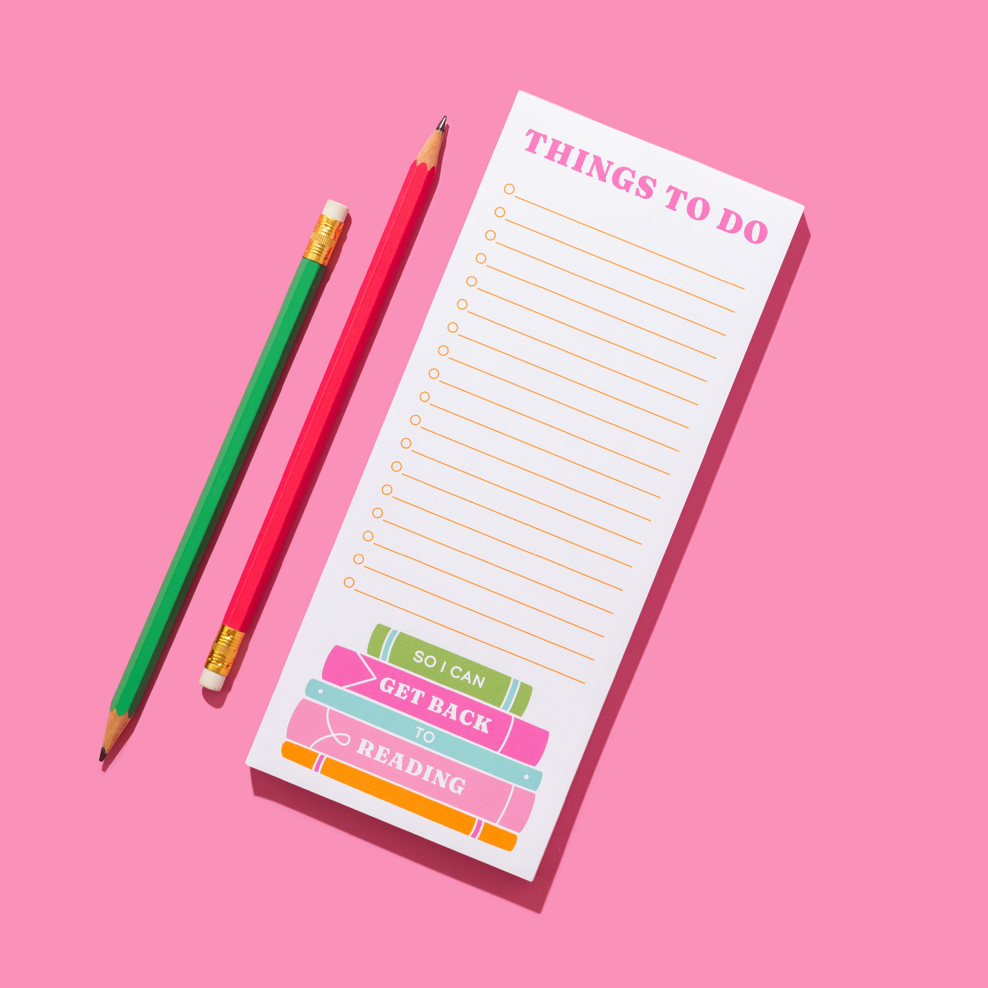 Book Lovers Things To Do Notepad + Sticky Notes Bundle