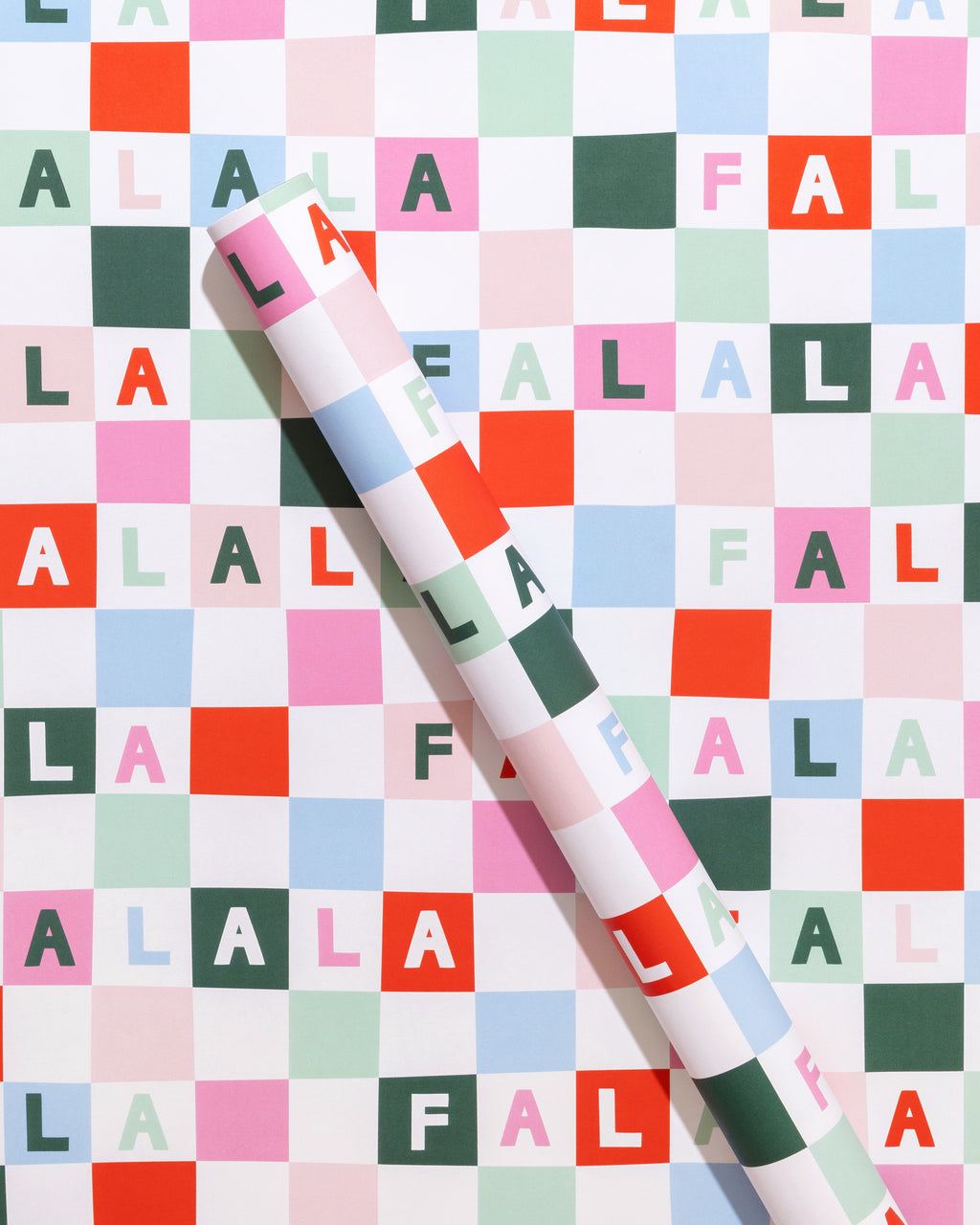 Starburst & FaLaLa Check Gift Wrap Sheets Set