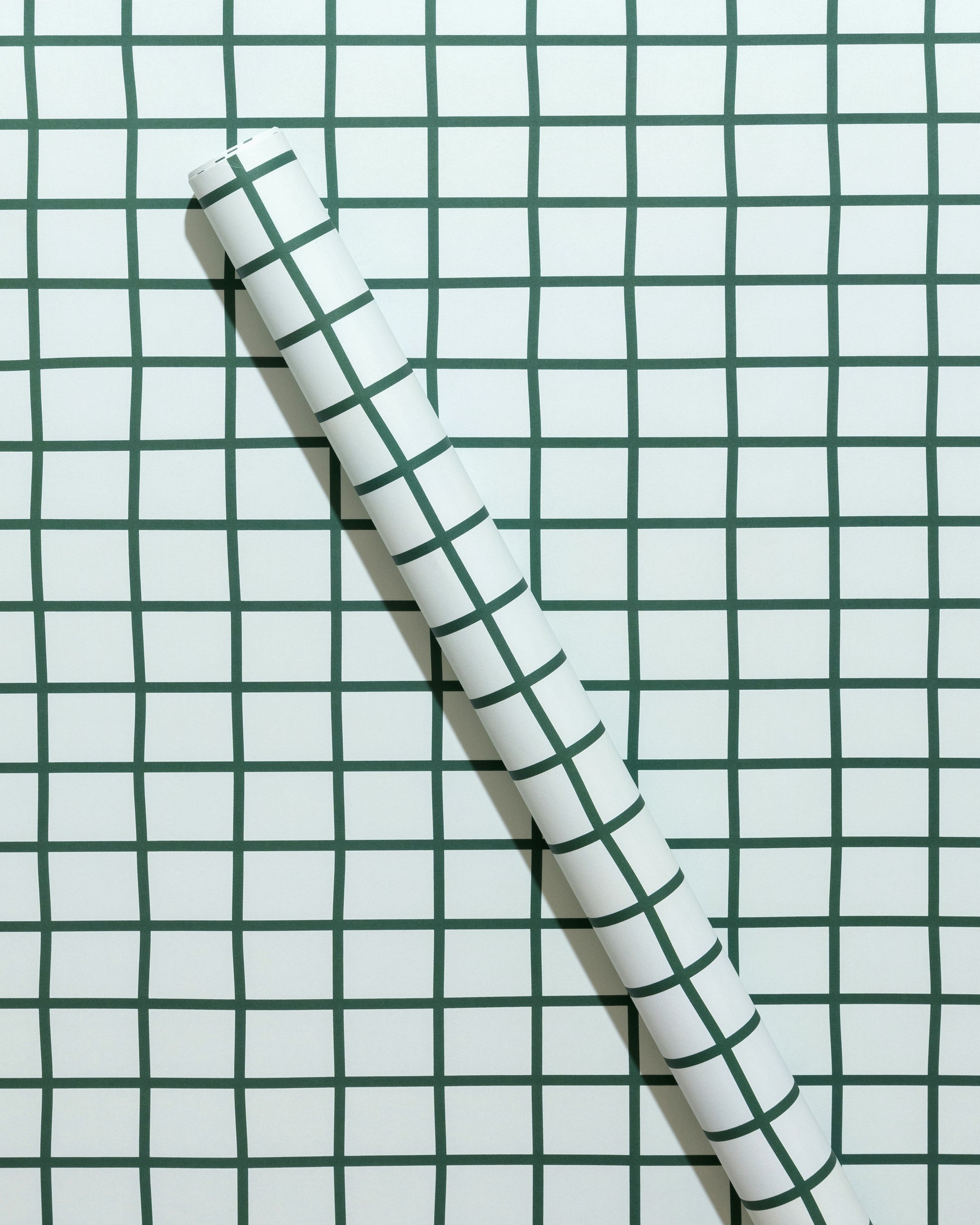 Mint Grid & Thin Stripe Gift Wrap Sheets Set