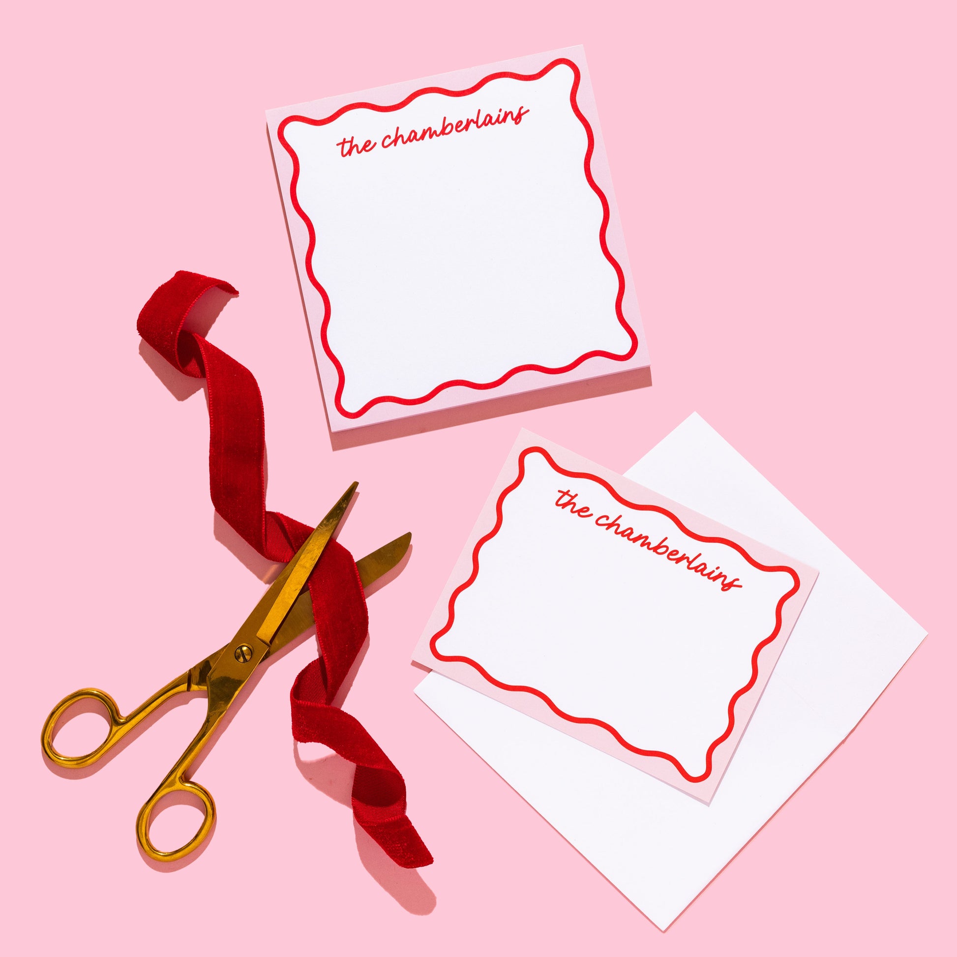 Holiday Wavy Stationery and Notepad Bundle