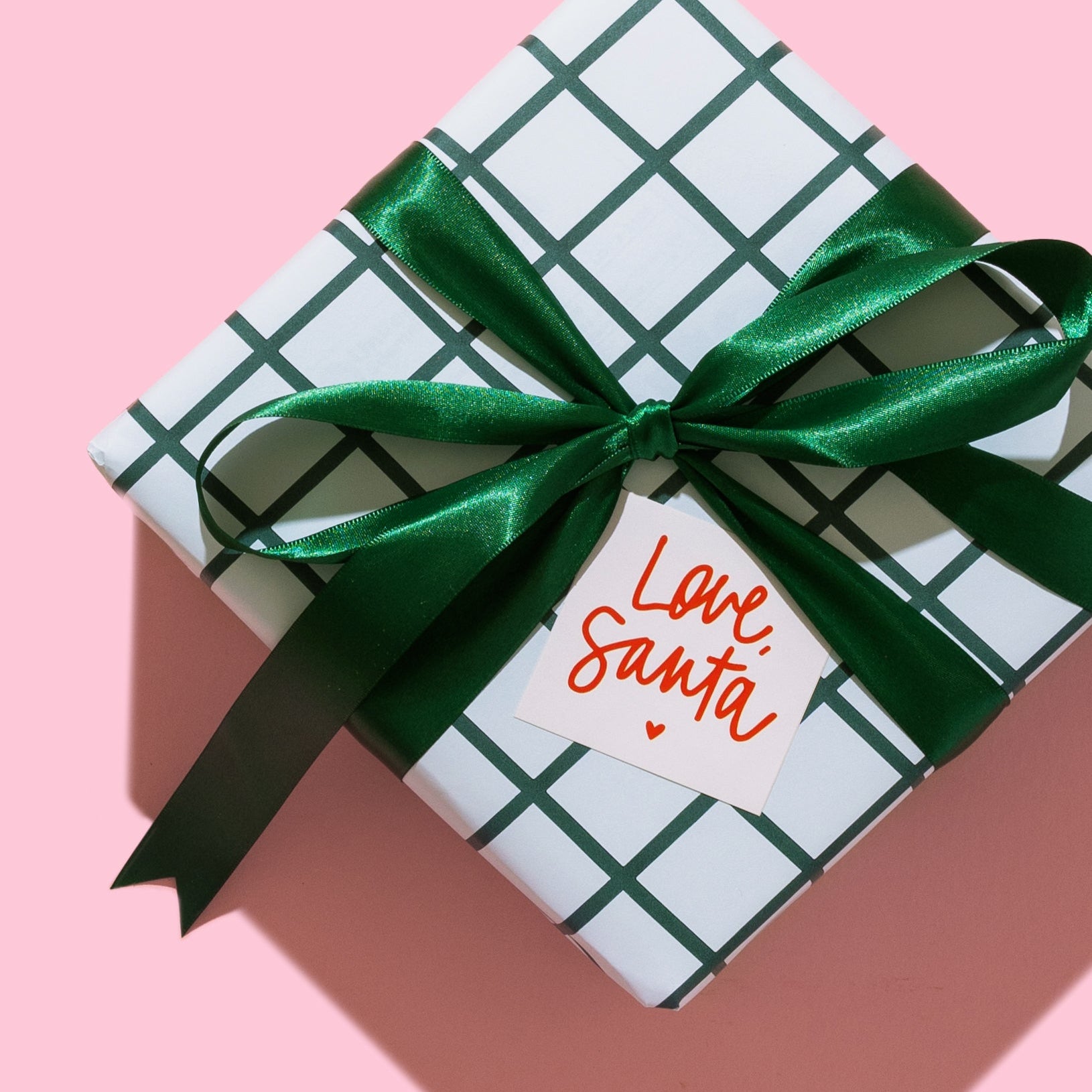 Gift Wrap Sheets - Mint Grid