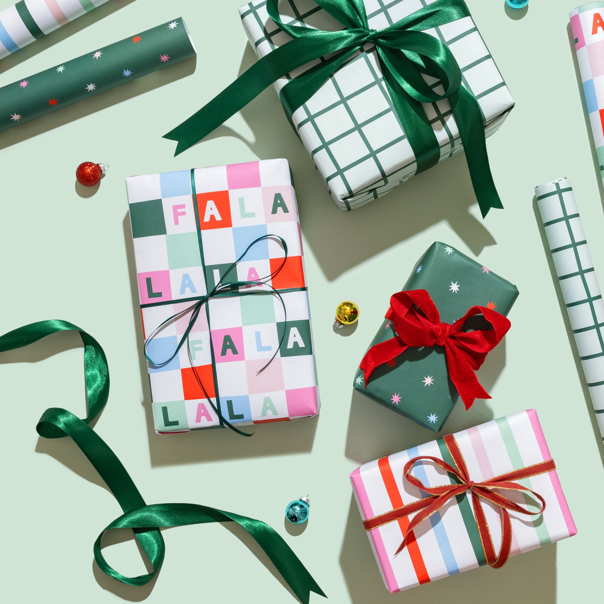 Gift Wrap Sheets - Forest Starburst