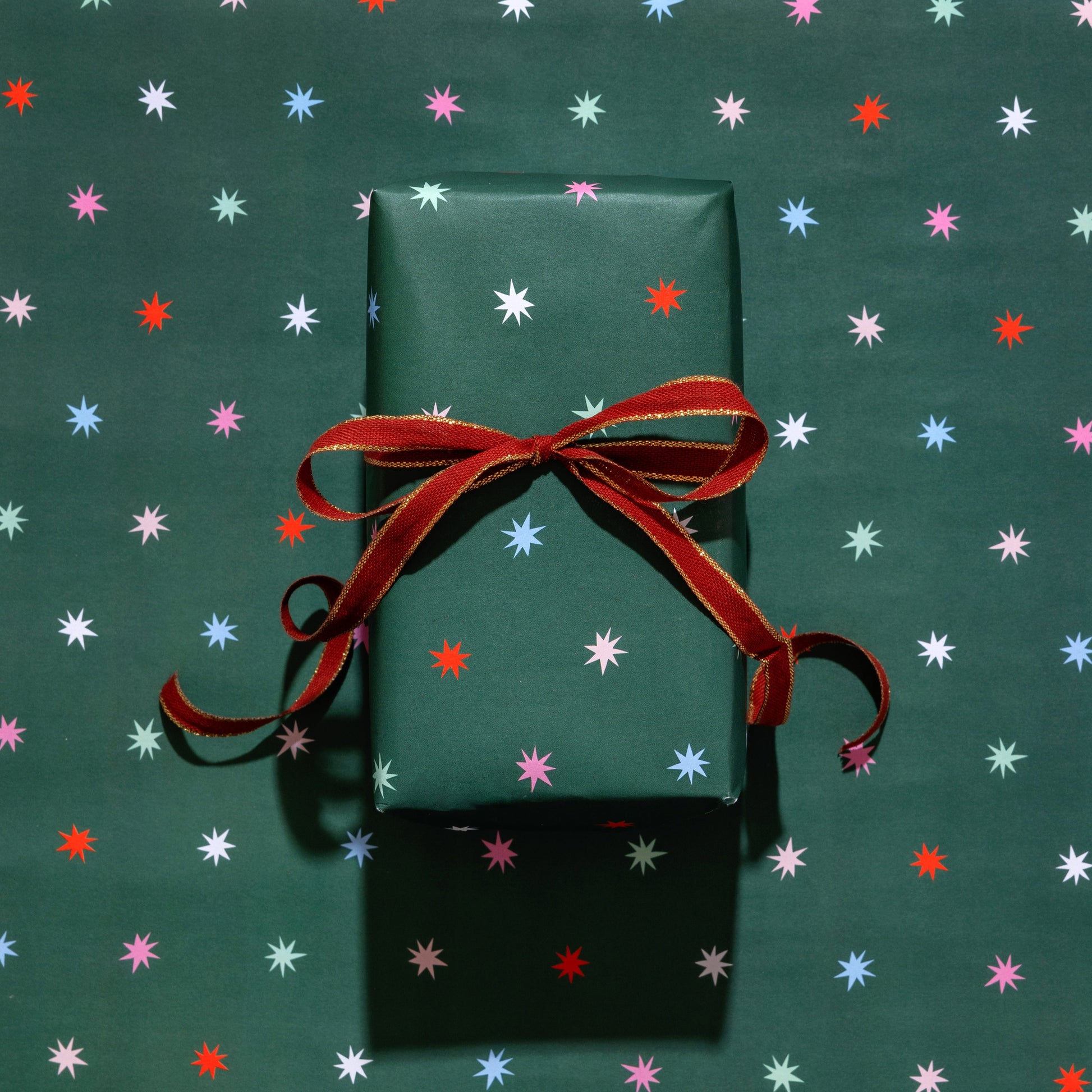 Gift Wrap Sheets - Forest Starburst