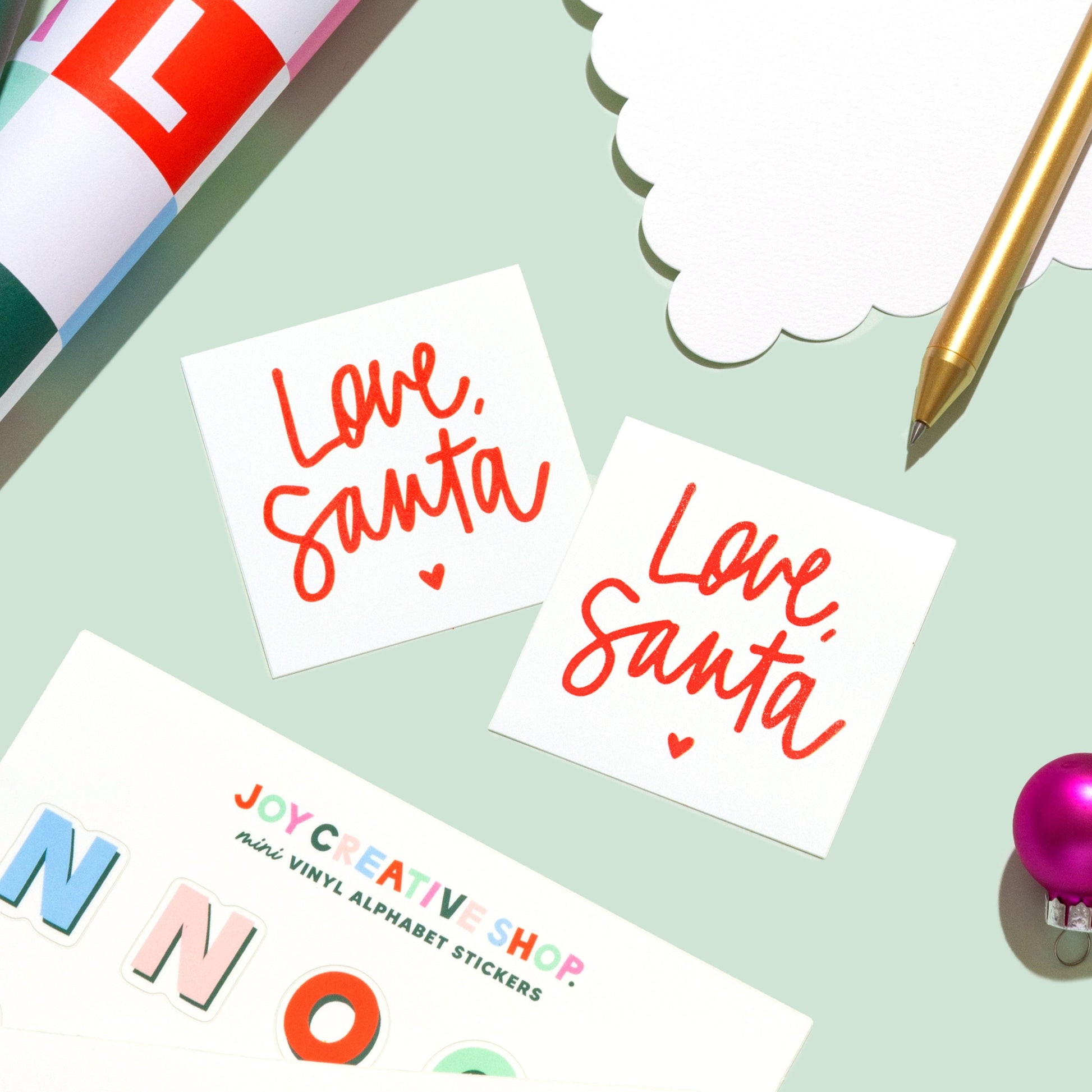 Love, Santa Holiday Stickers