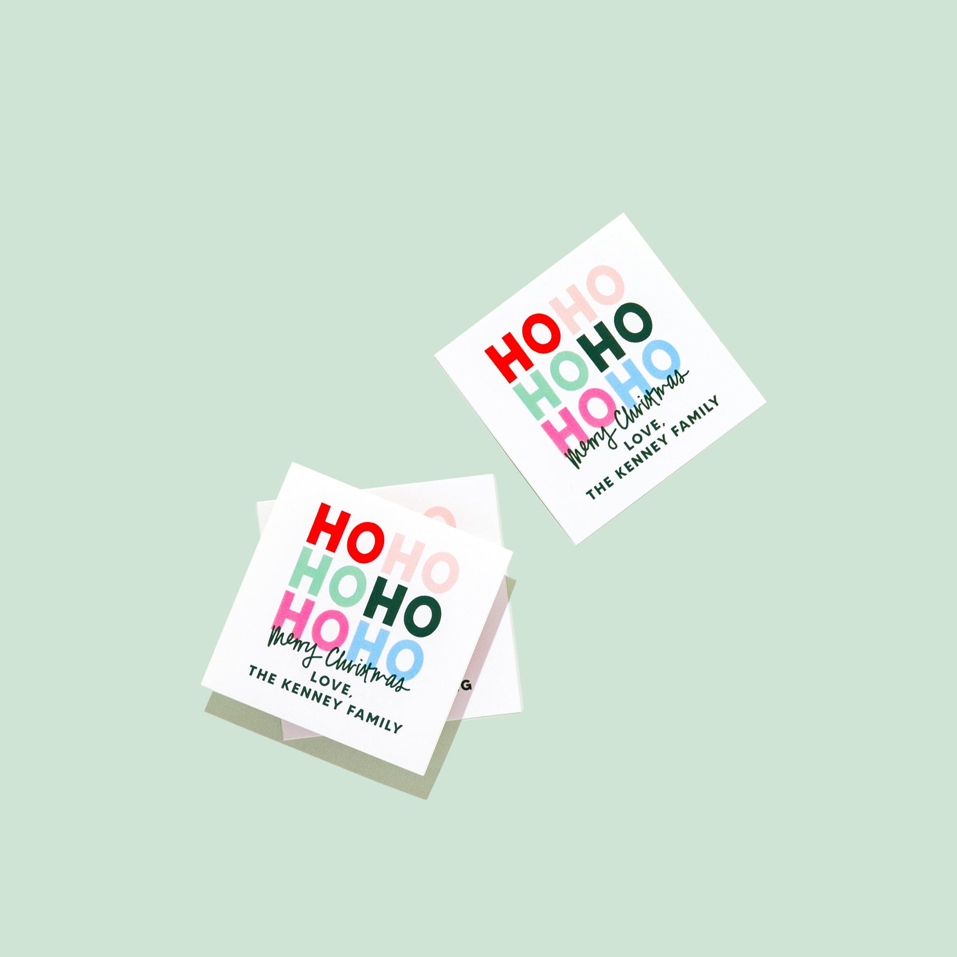 HO HO HO Personalized Sticker & Tag