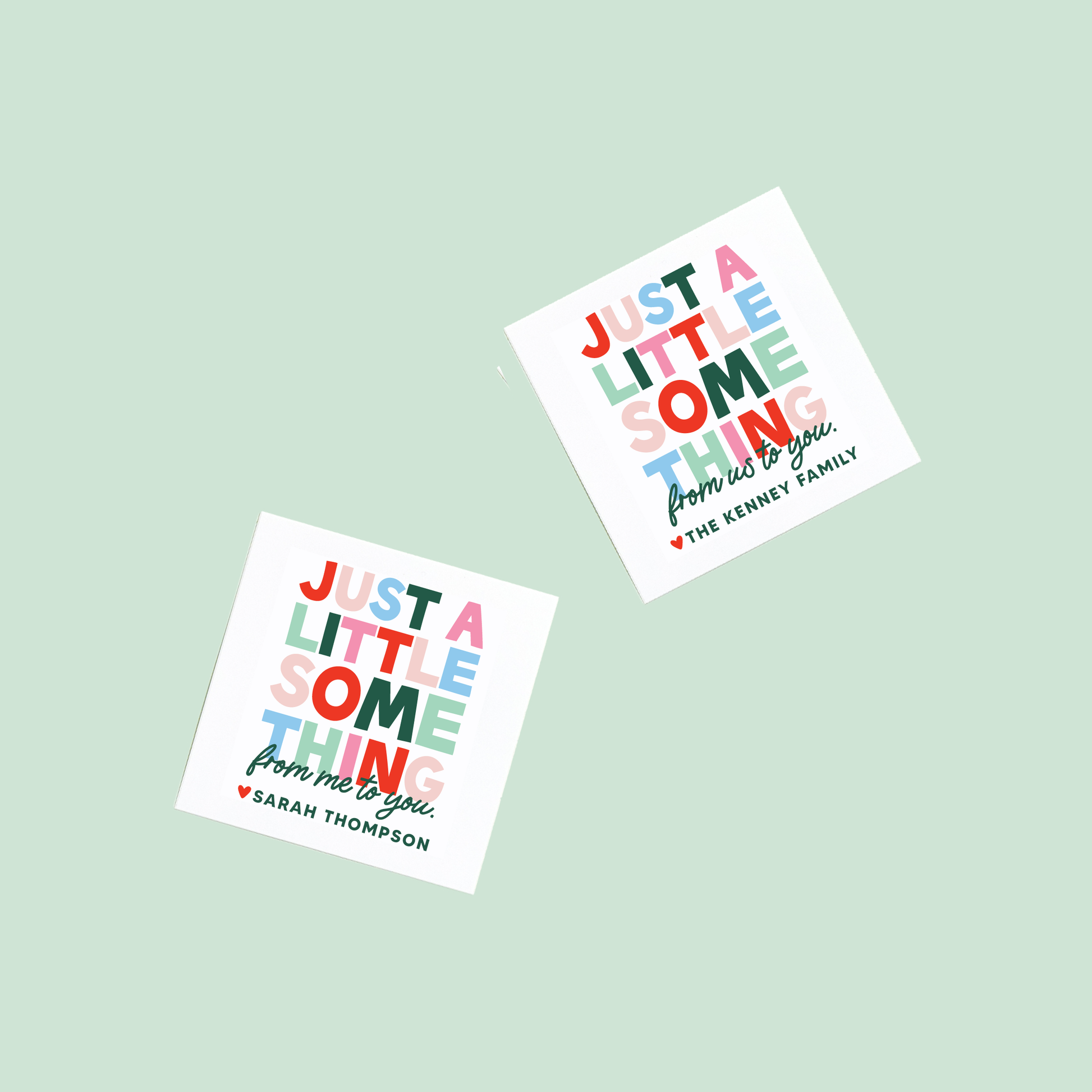 Holiday Just a Little Something Gift Tag or Sticker