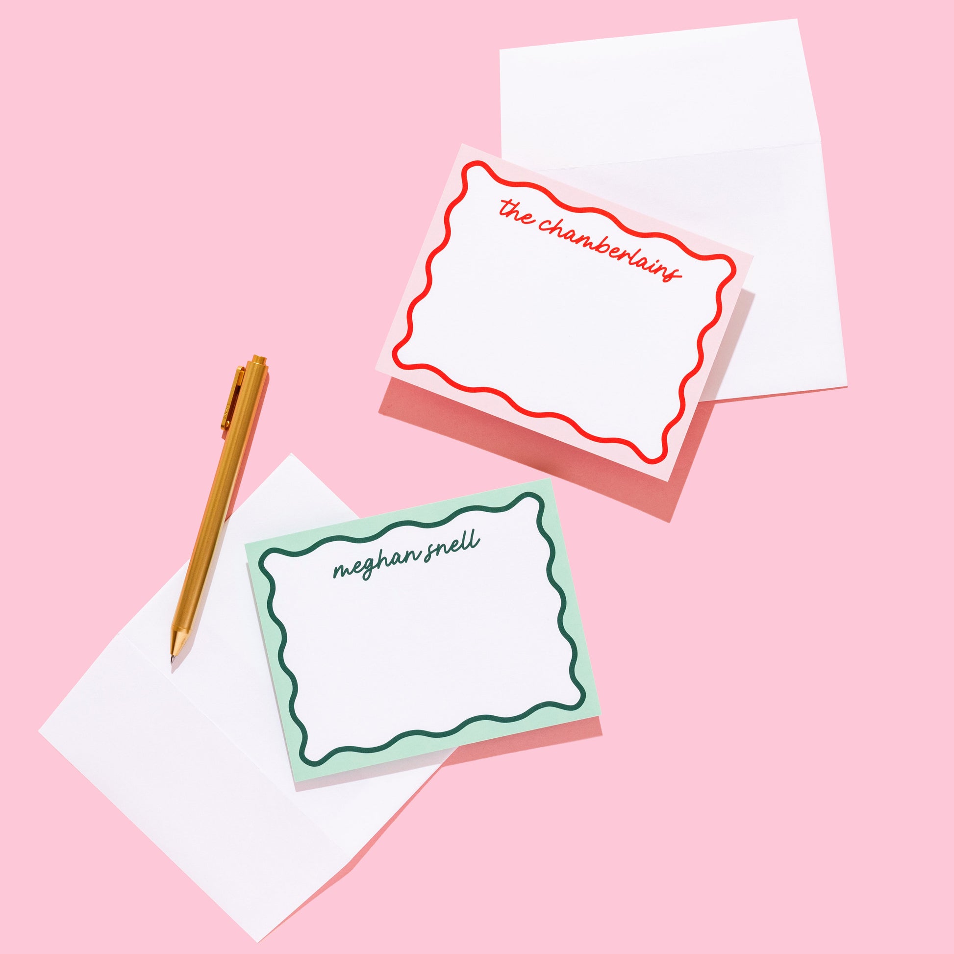 Holiday Wavy Stationery and Notepad Bundle