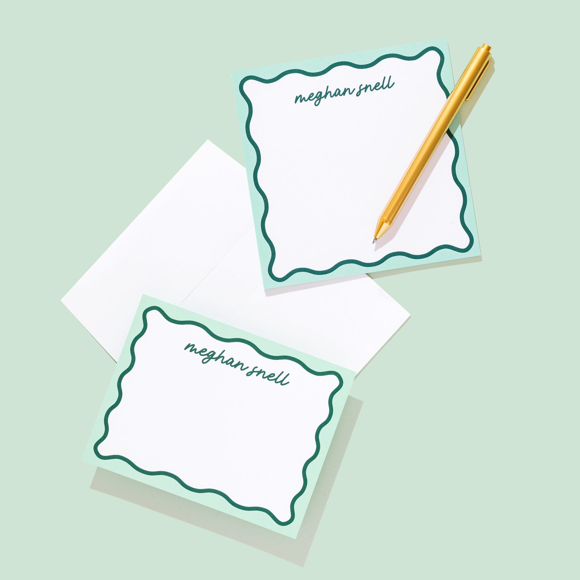 Holiday Wavy Stationery and Notepad Bundle