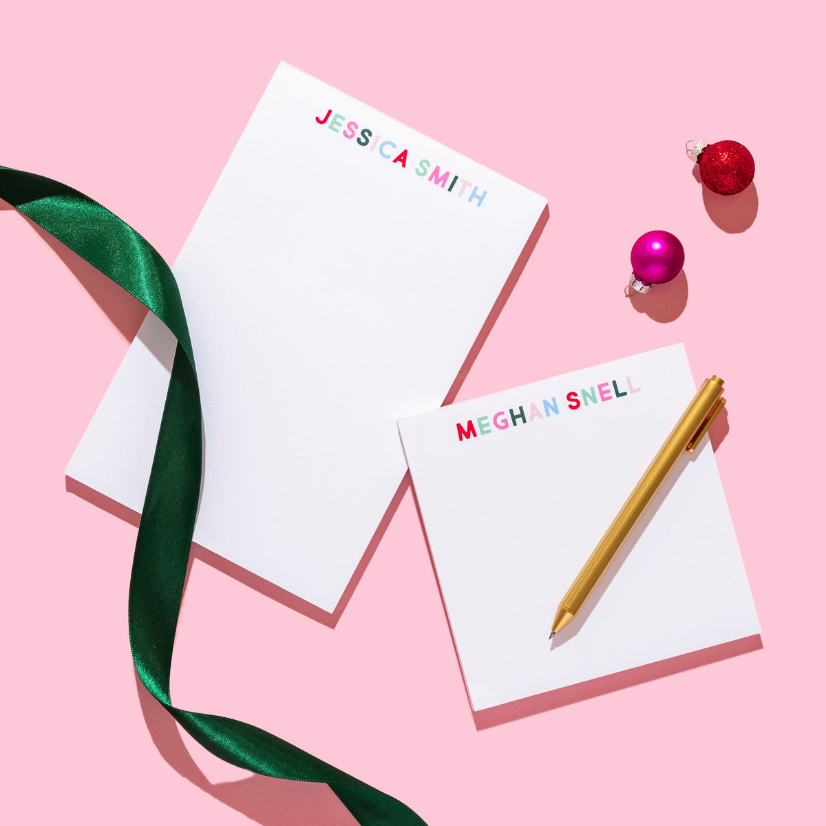 Holiday Multicolored Personalized Notepad