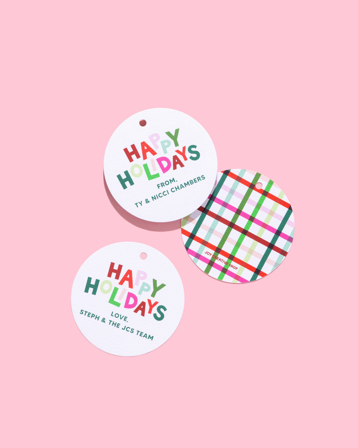 Happy Holidays Personalized Gift Tag &amp; Sticker