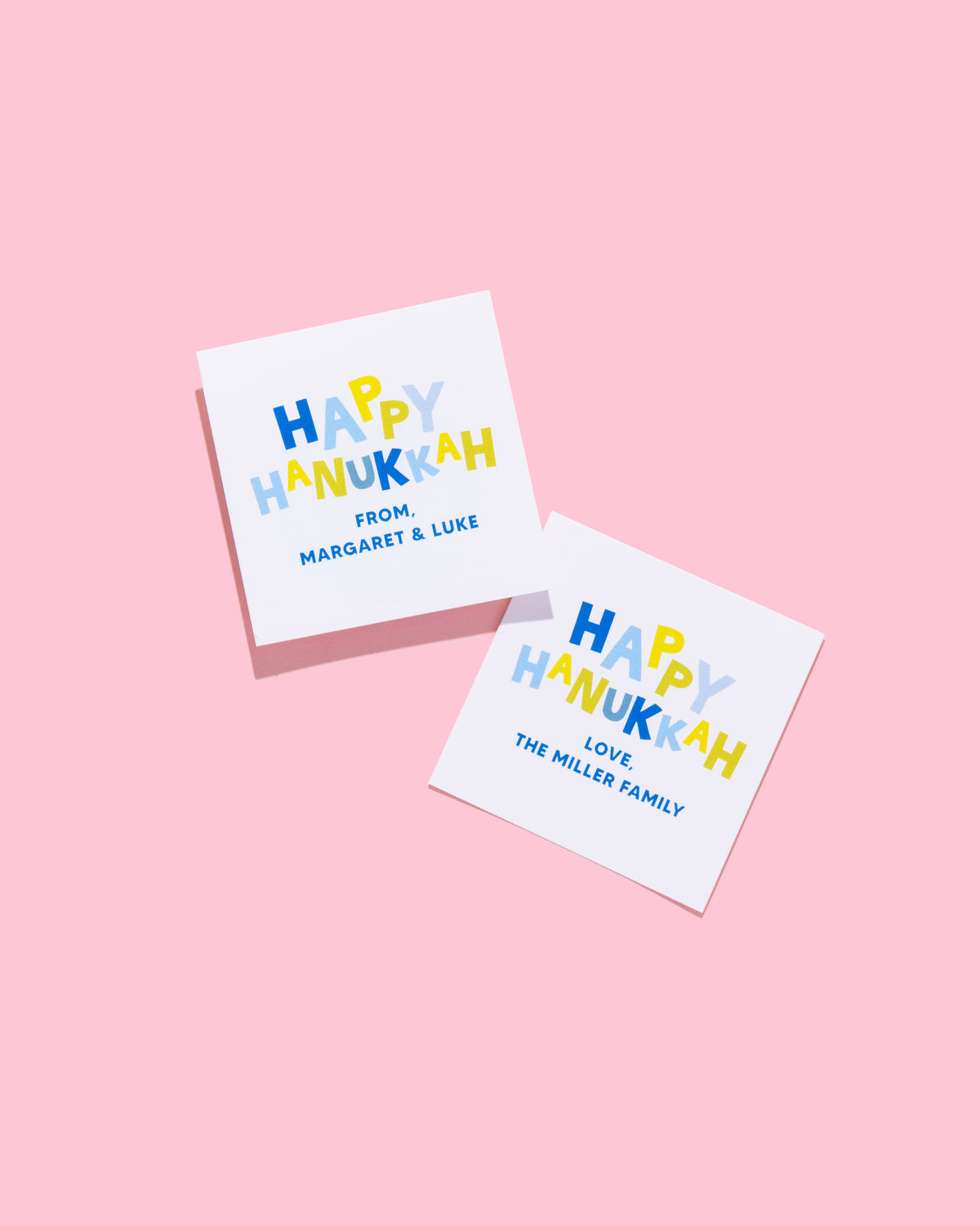 Happy Hanukkah Personalized Gift Tag &amp; Sticker