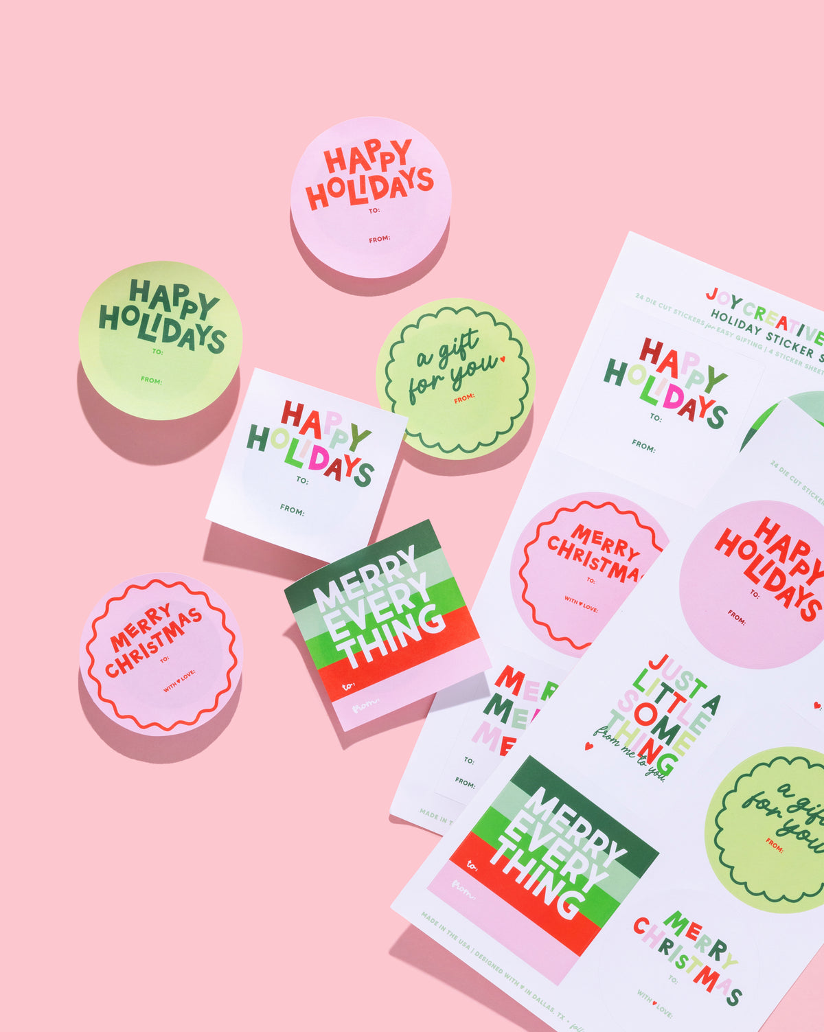 Holiday Gift Wrap &amp; Sticker Bundle