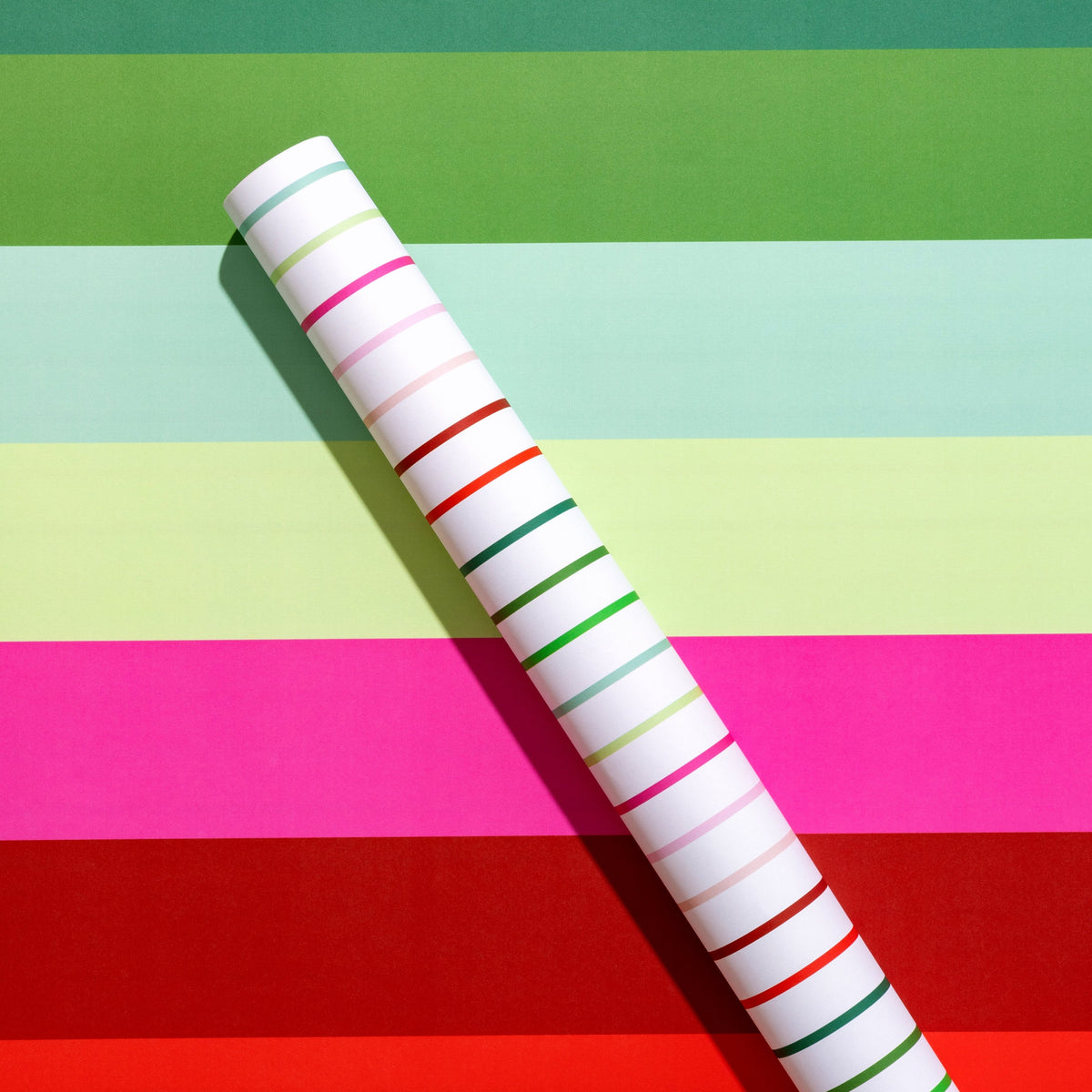 Holiday Stripes Double Sided Gift Wrap Sheets