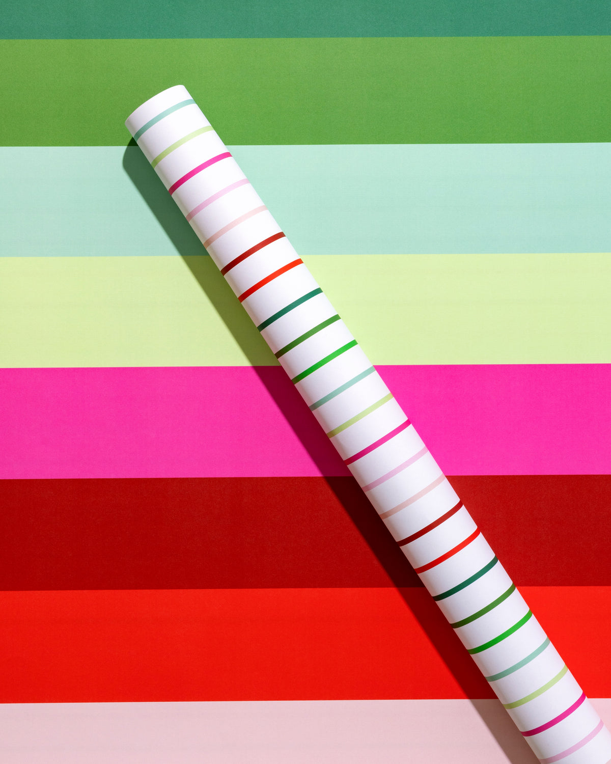 Holiday Stripes Double Sided Gift Wrap Sheets