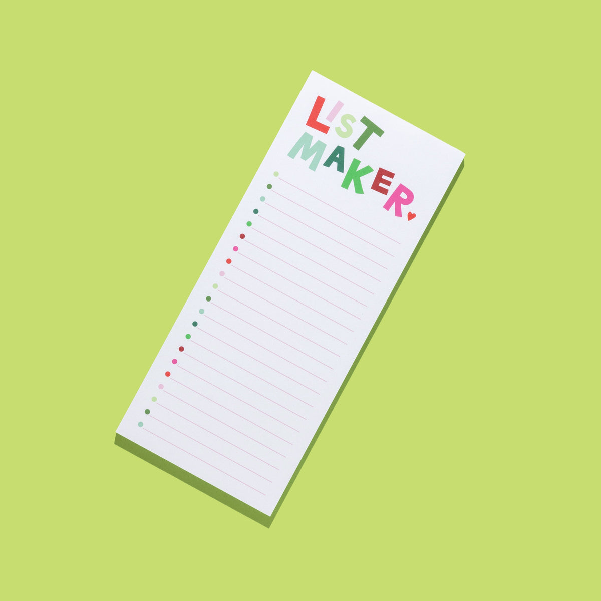 Holiday List Maker Notepad