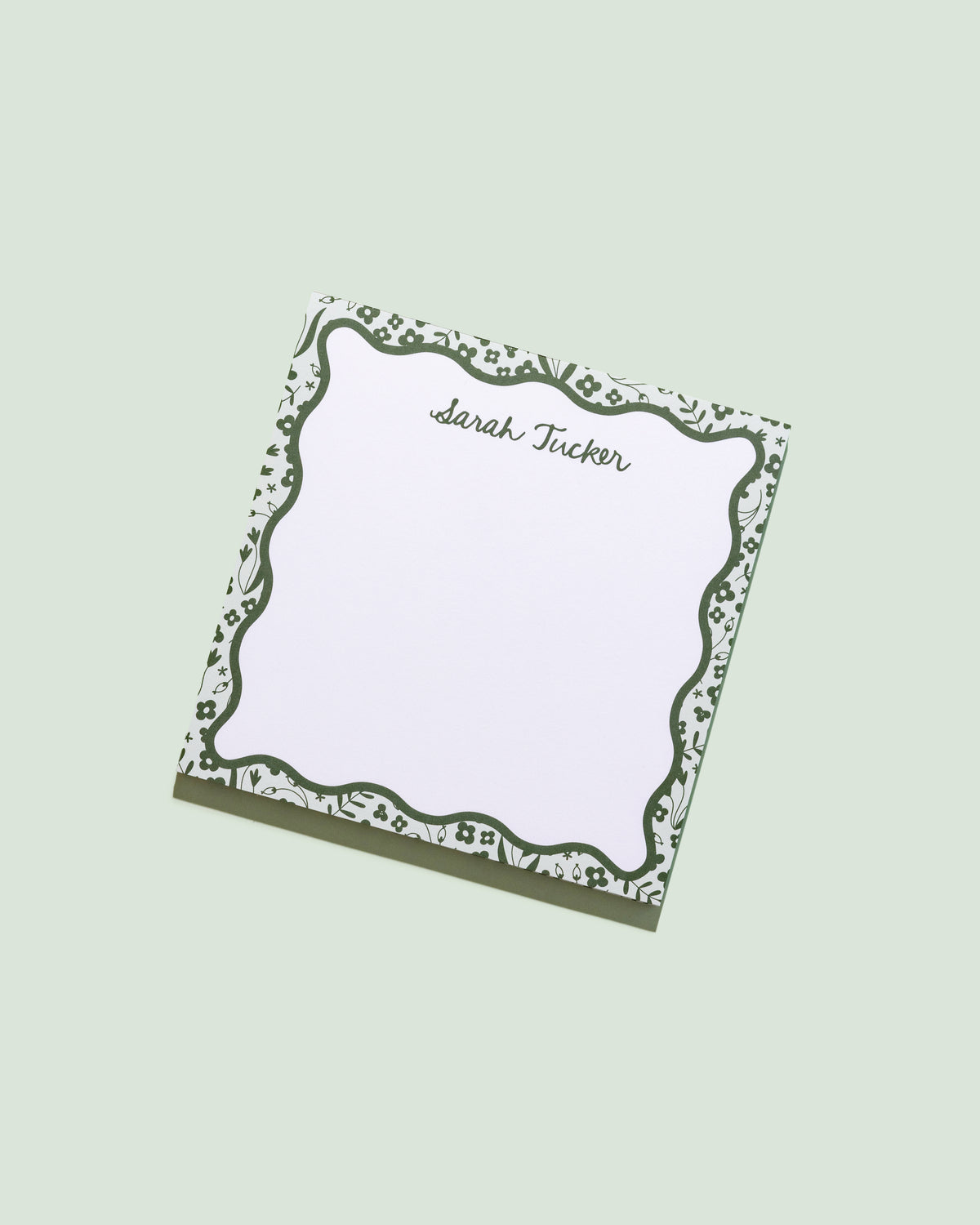 JCS x Sarah Tucker &amp; Molly Boyd Holiday Floral Personalized Square Notepad