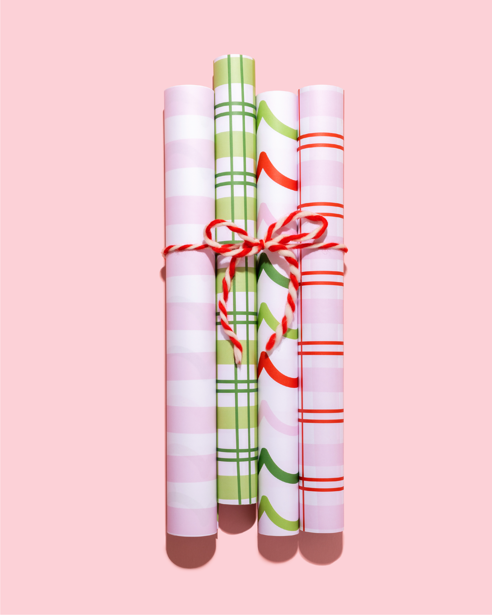 JCS x Shelby Parks Double Sided Gift Wrap Sheets - Plaid