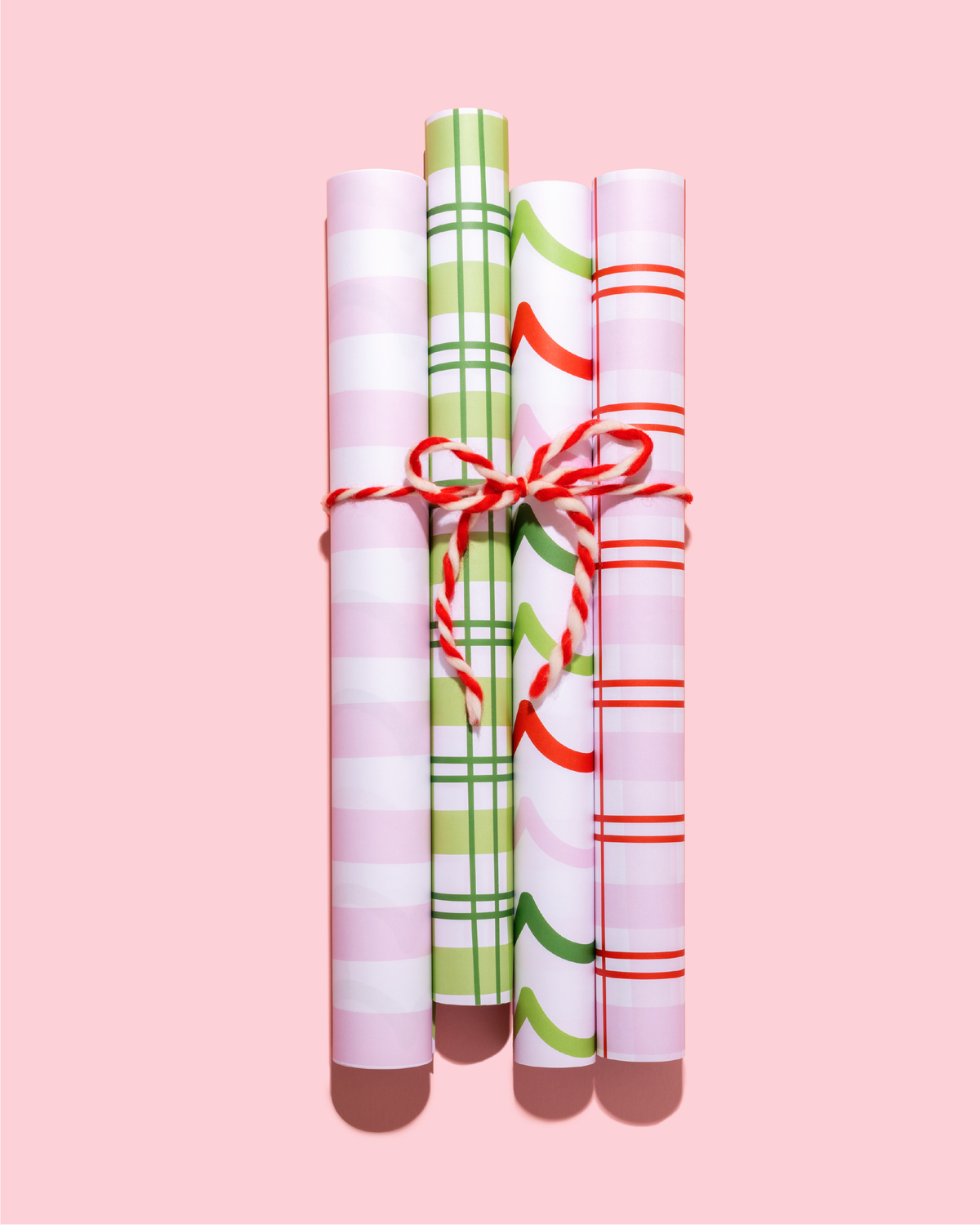 JCS x Shelby Parks Double Sided Gift Wrap Sheets - Plaid