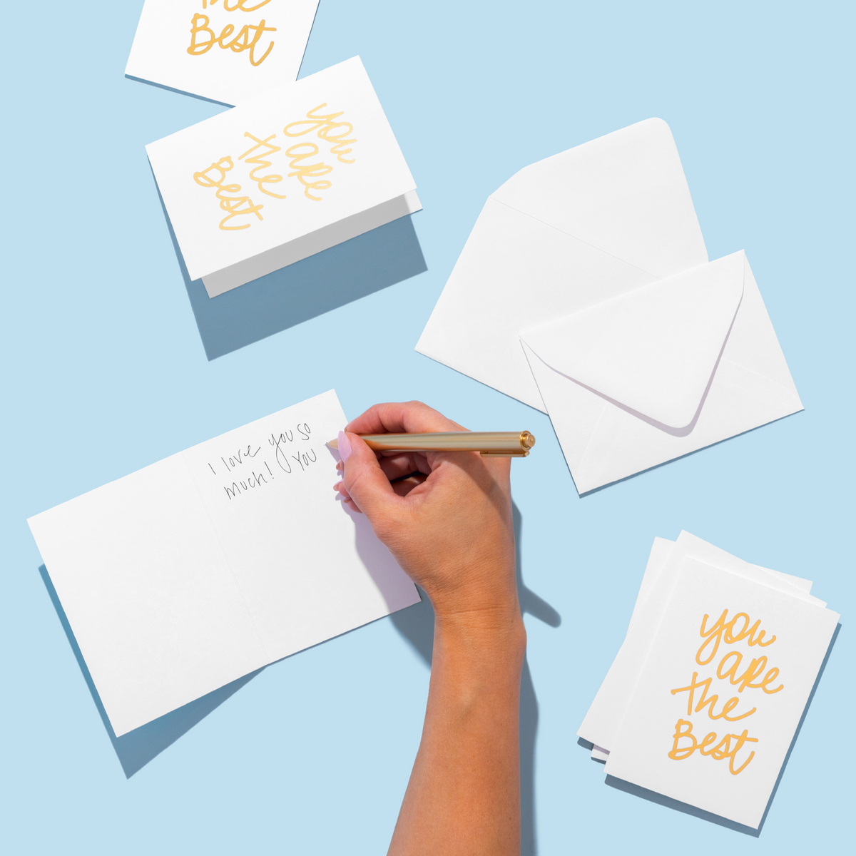 &quot;You are the Best&quot; Gold Foil Cards
