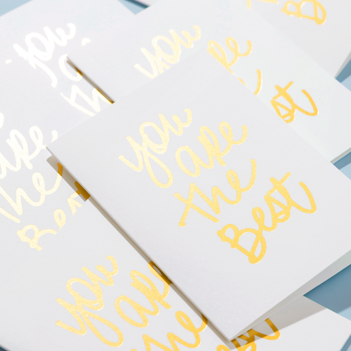 &quot;You are the Best&quot; Gold Foil Cards
