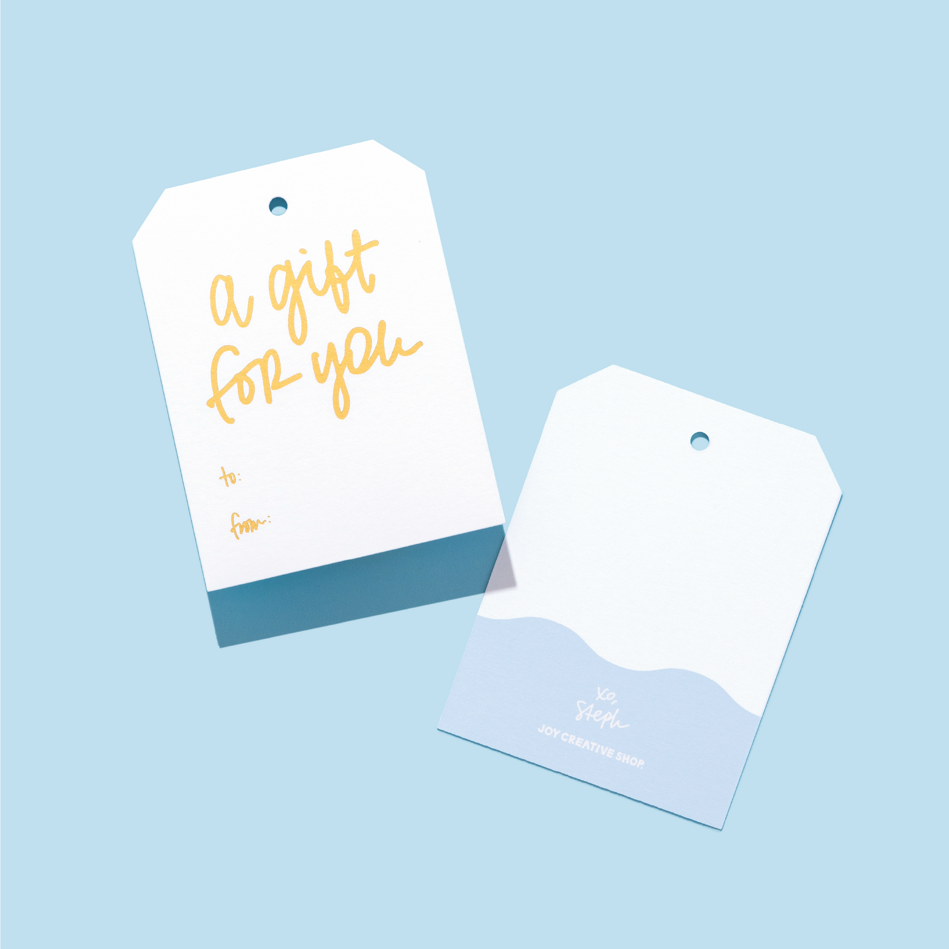 "A Gift for You" Gold Foil Gift Tags
