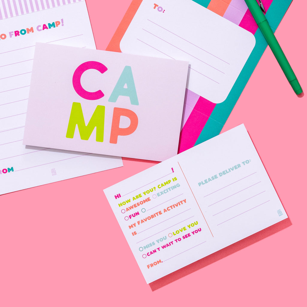 Camp Postcard - Pink
