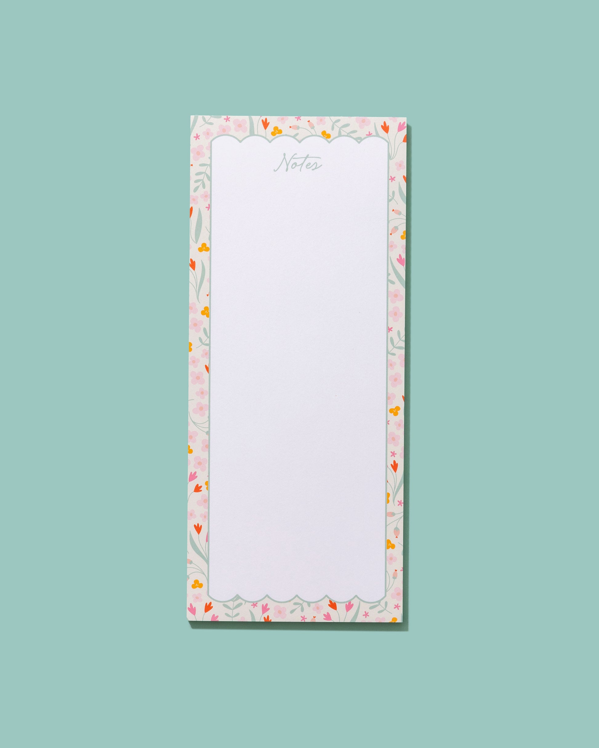 Floral Tall & Skinny Notepad