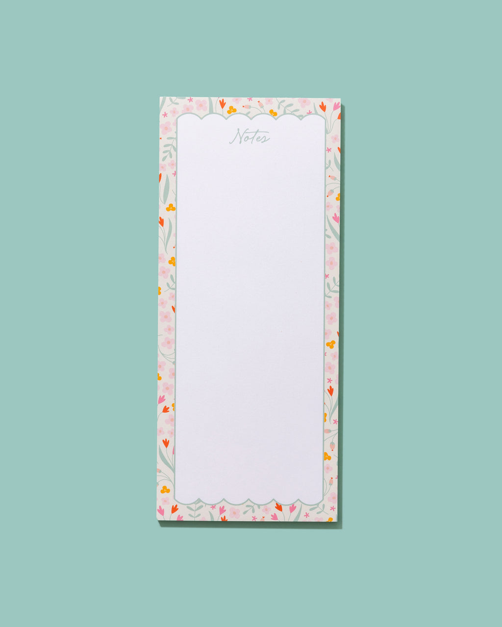 Floral Tall & Skinny Notepad