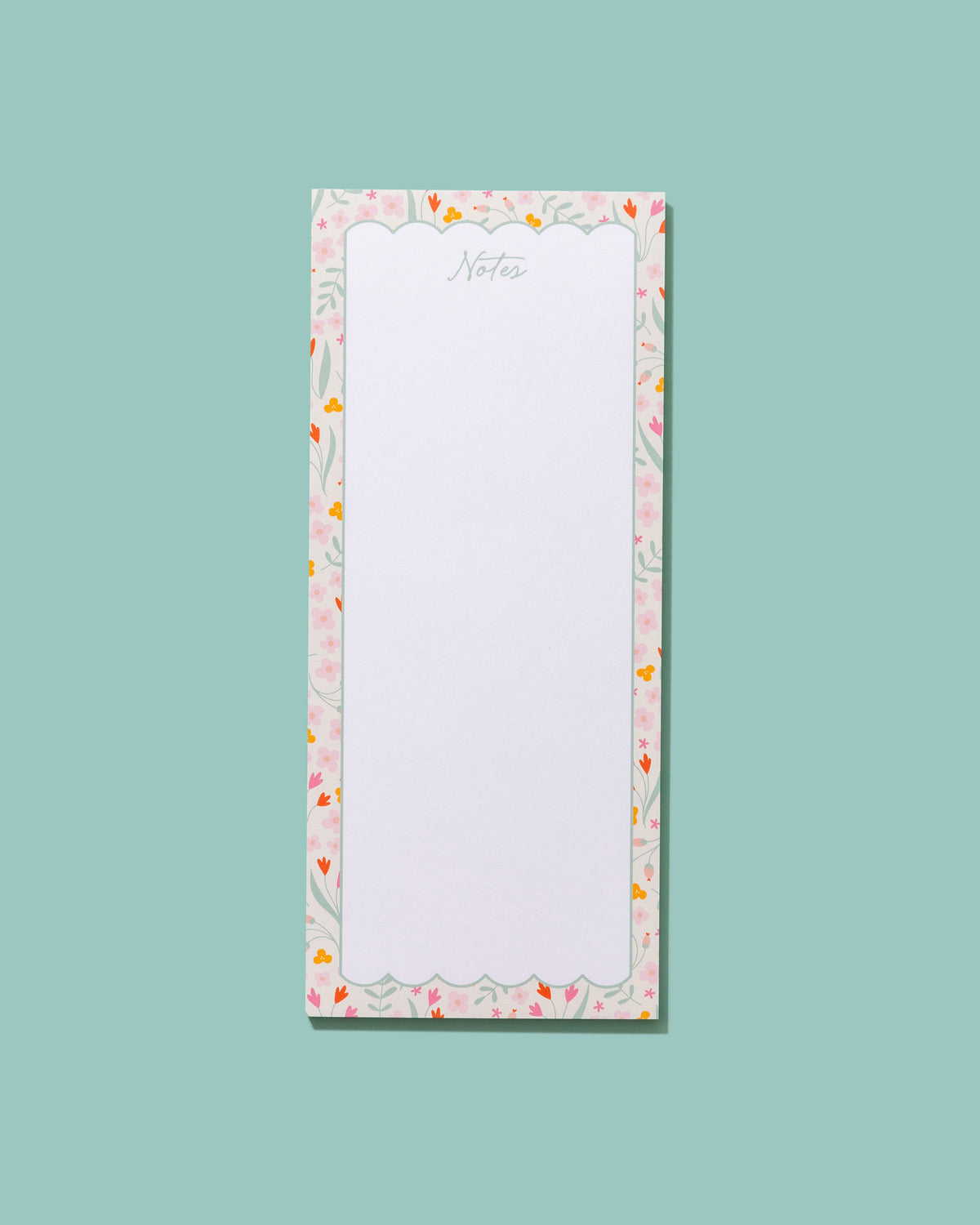 Floral Tall &amp; Skinny Notepad