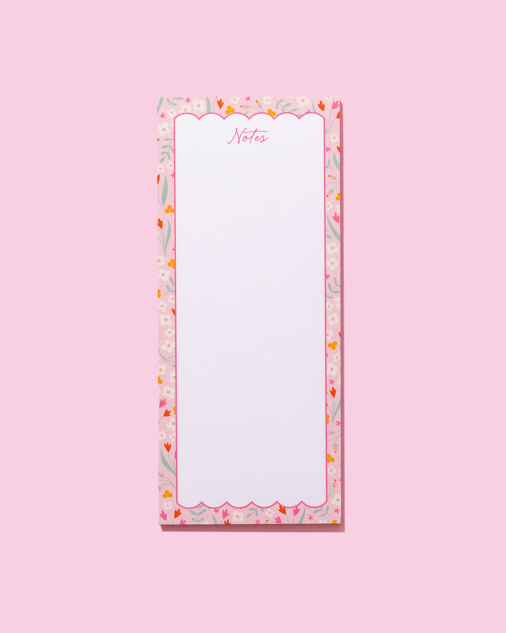 Floral Tall & Skinny Notepad