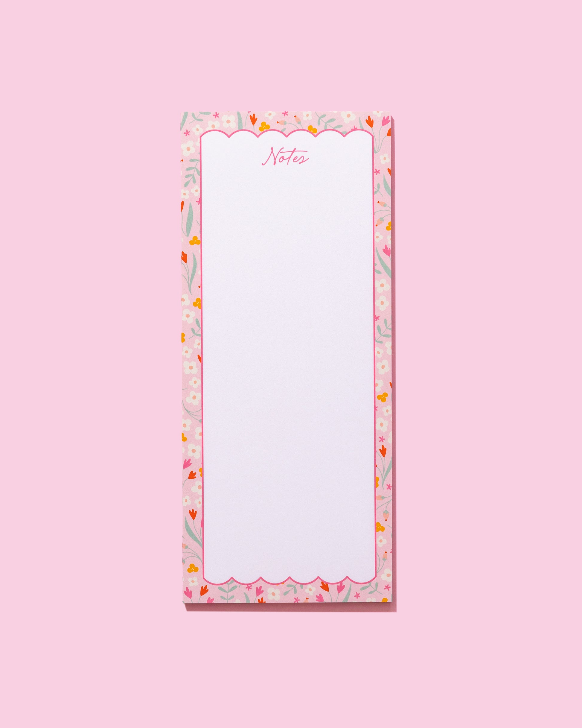 Floral Tall & Skinny Notepad