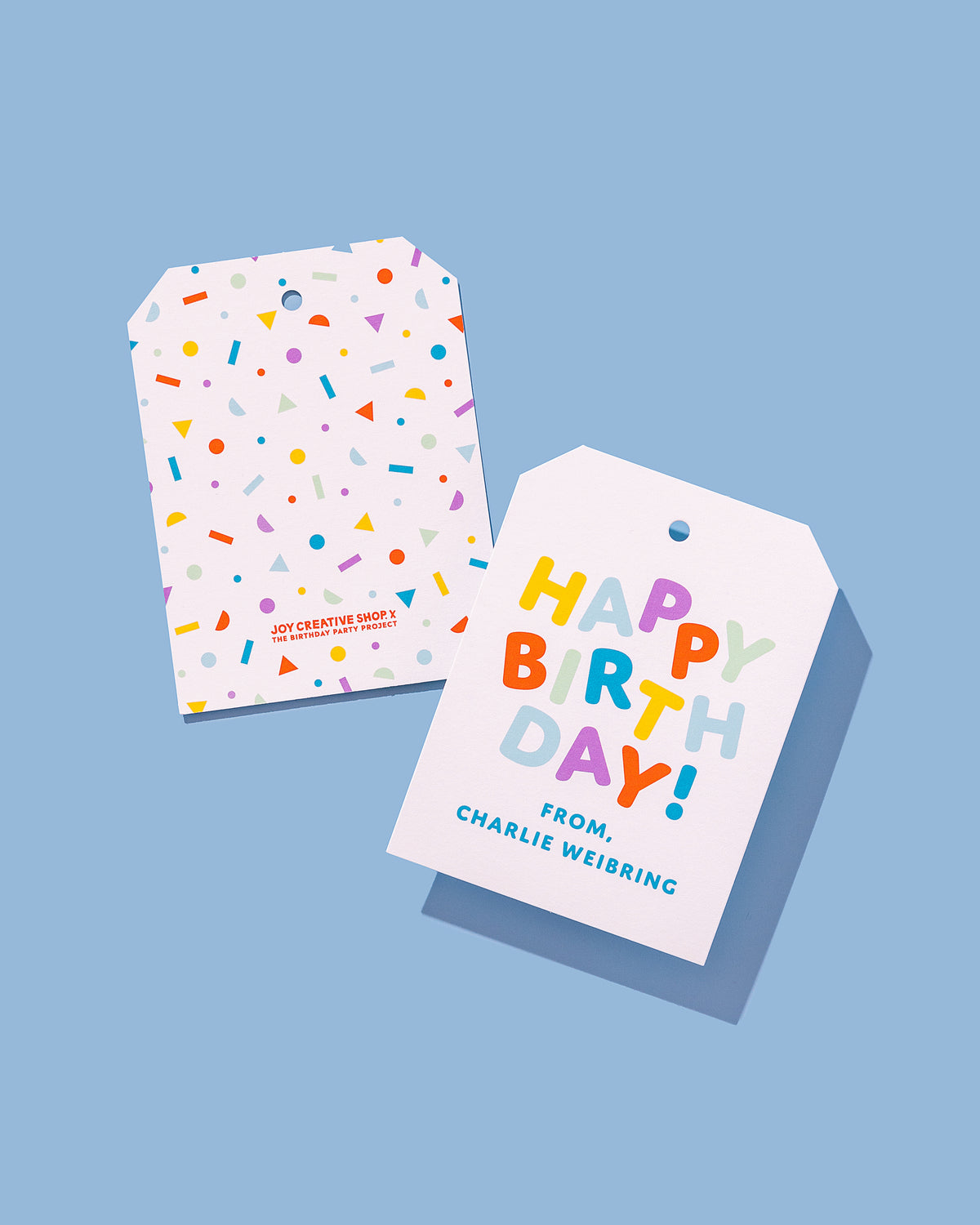 Personalized Happy Birthday Gift Tag or Sticker - The Birthday Party Project