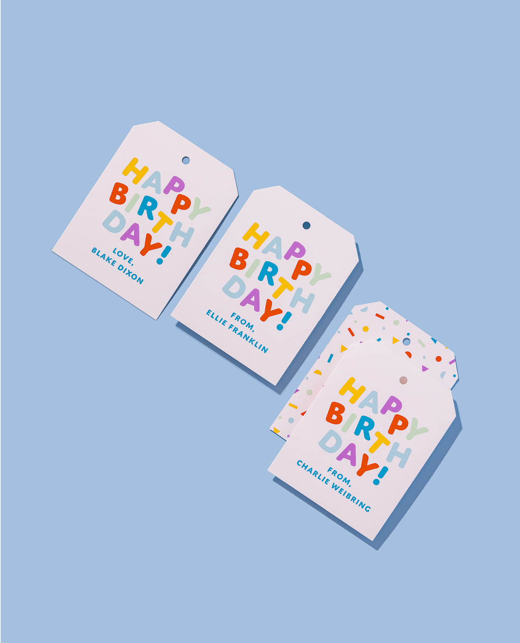 Personalized Happy Birthday Gift Tag or Sticker - The Birthday Party Project